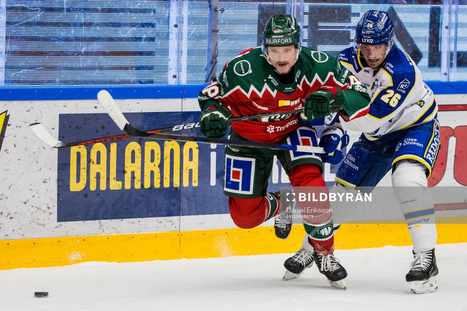 Frölundas Carl Klingberg och Leksands Patrik Norén