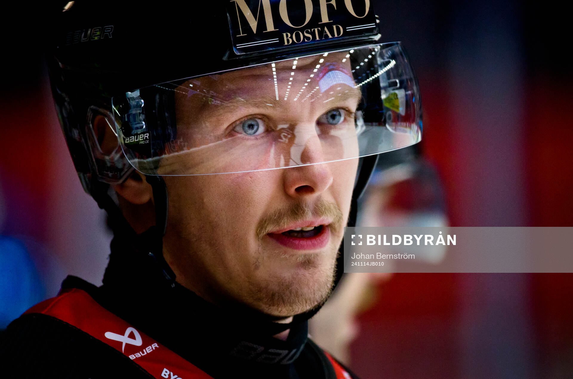 Örebros Gustav Backström med mustasch