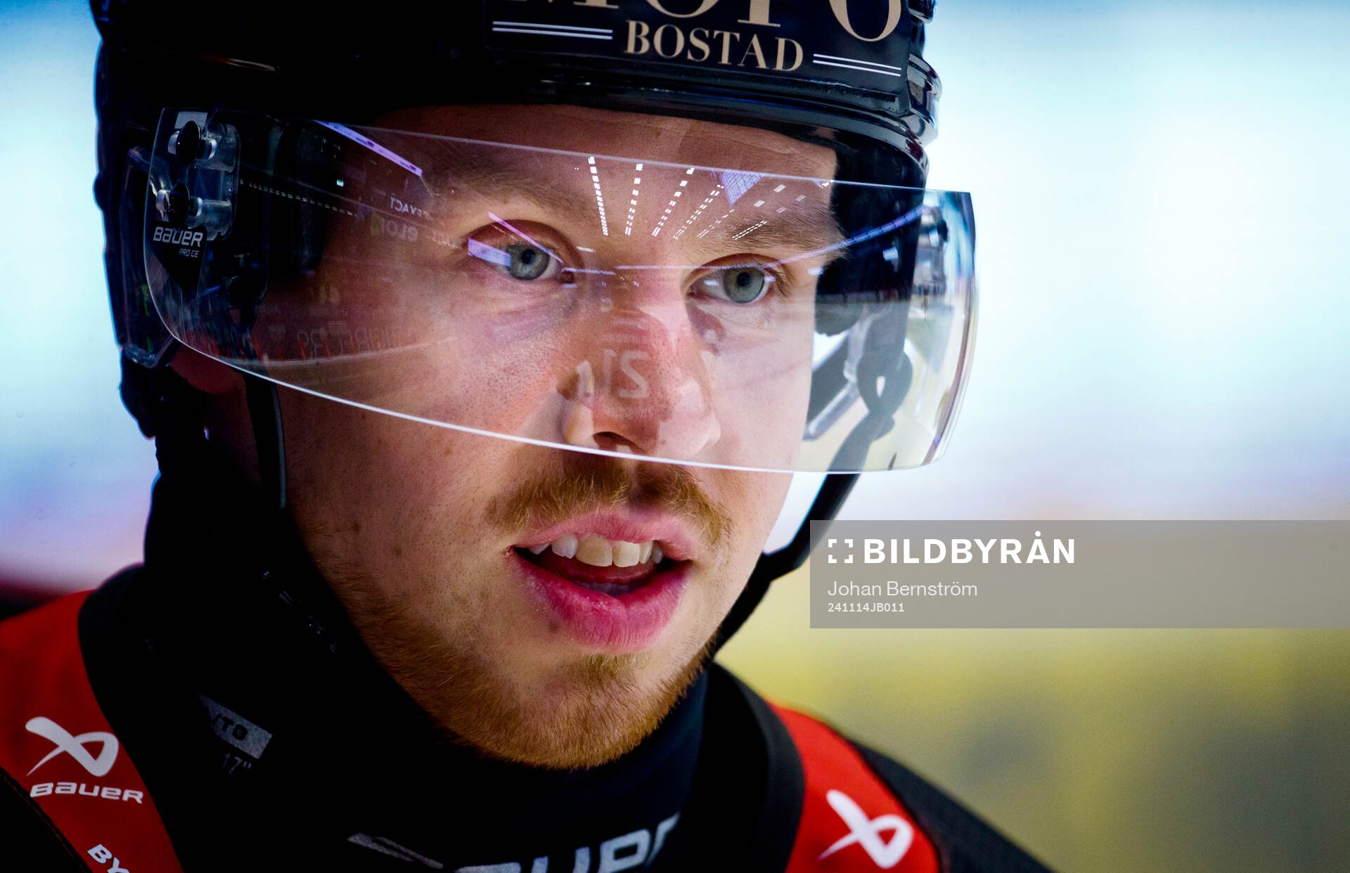 Örebros Kalle Kossila med mustasch