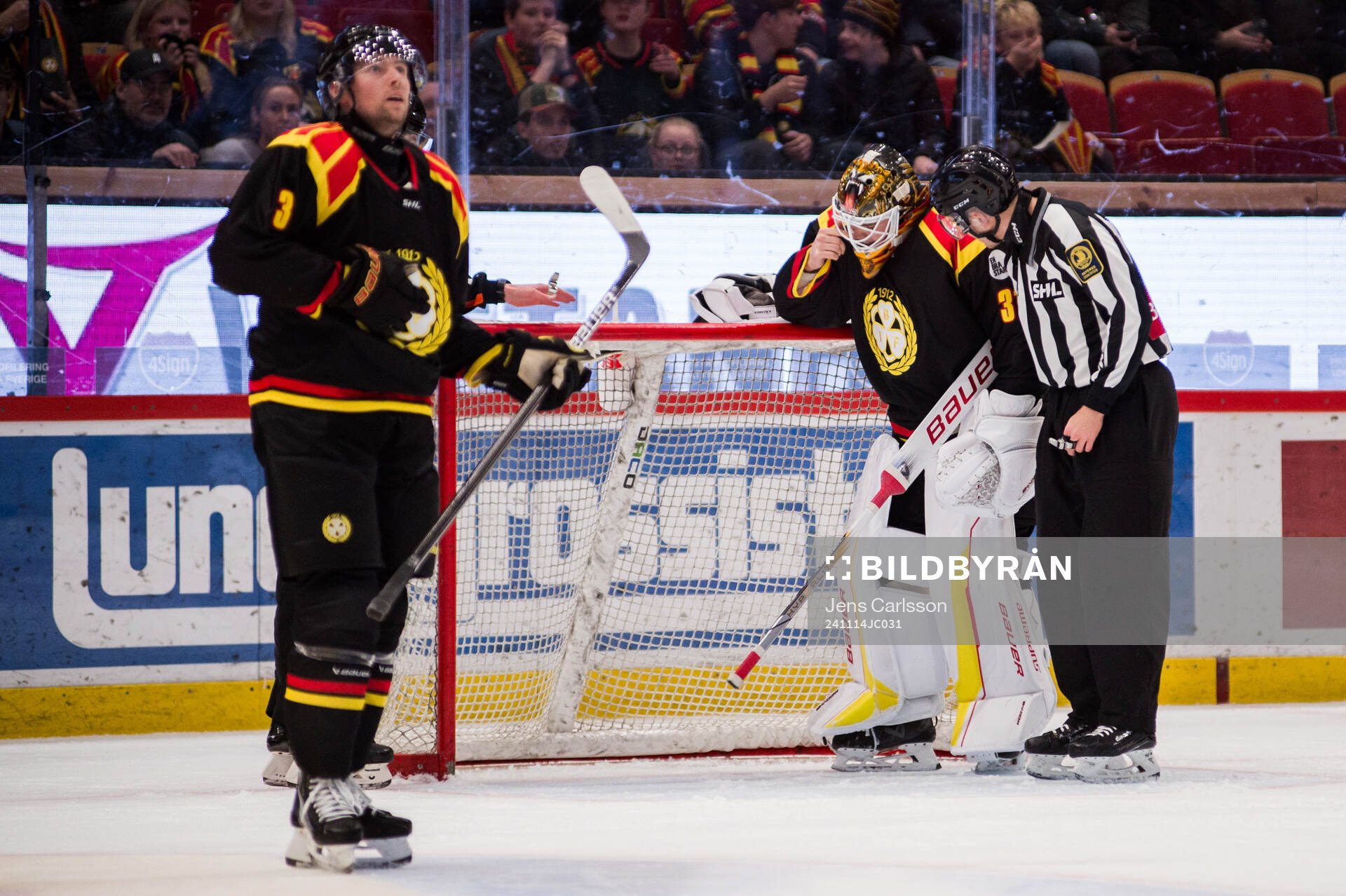 Brynäs Erik Källgren har ont