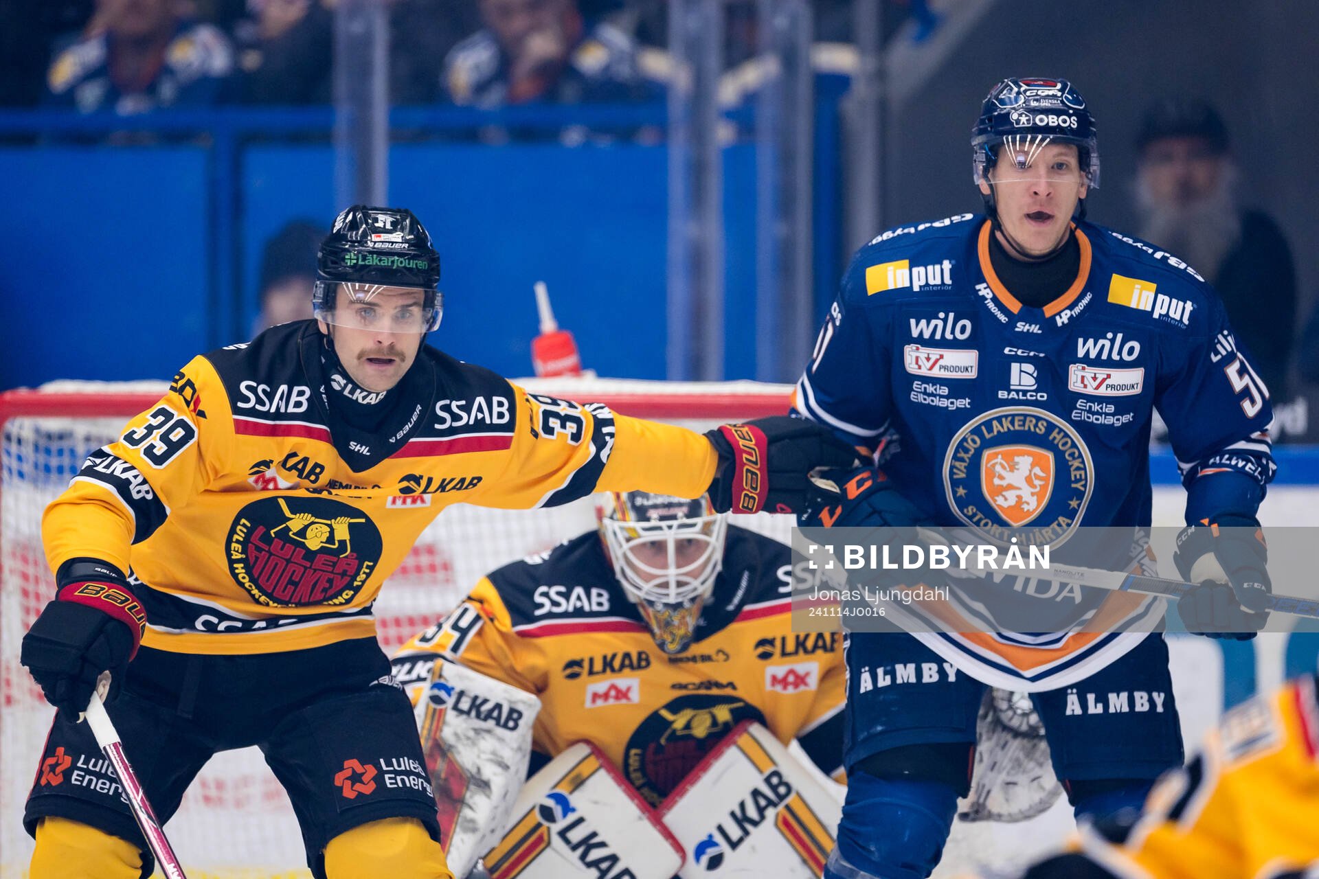 Luleås Pontus Själin och Växjös Emil Sylvegård