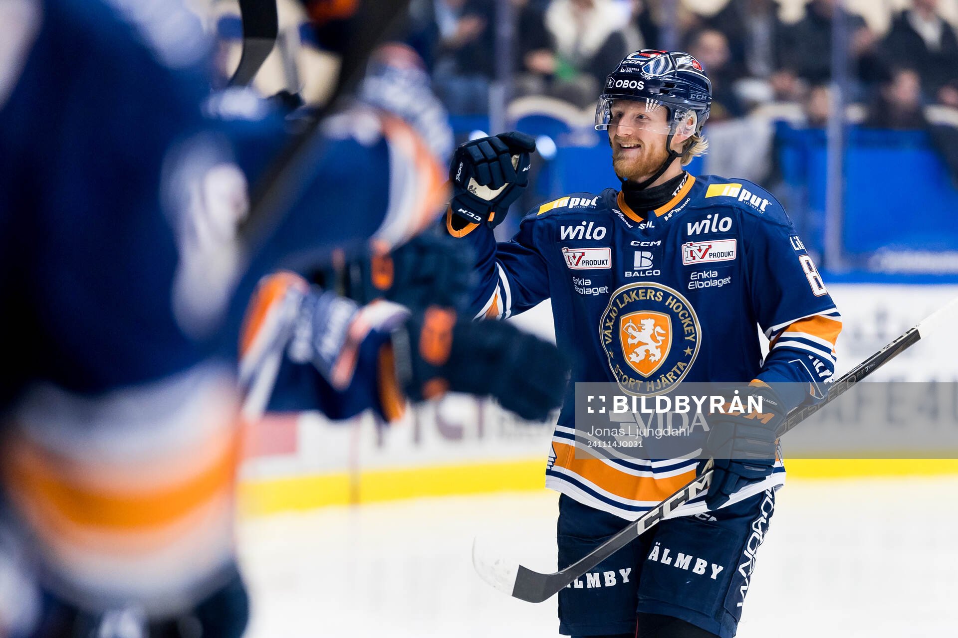 Växjös Joachim Blichfeld jublar