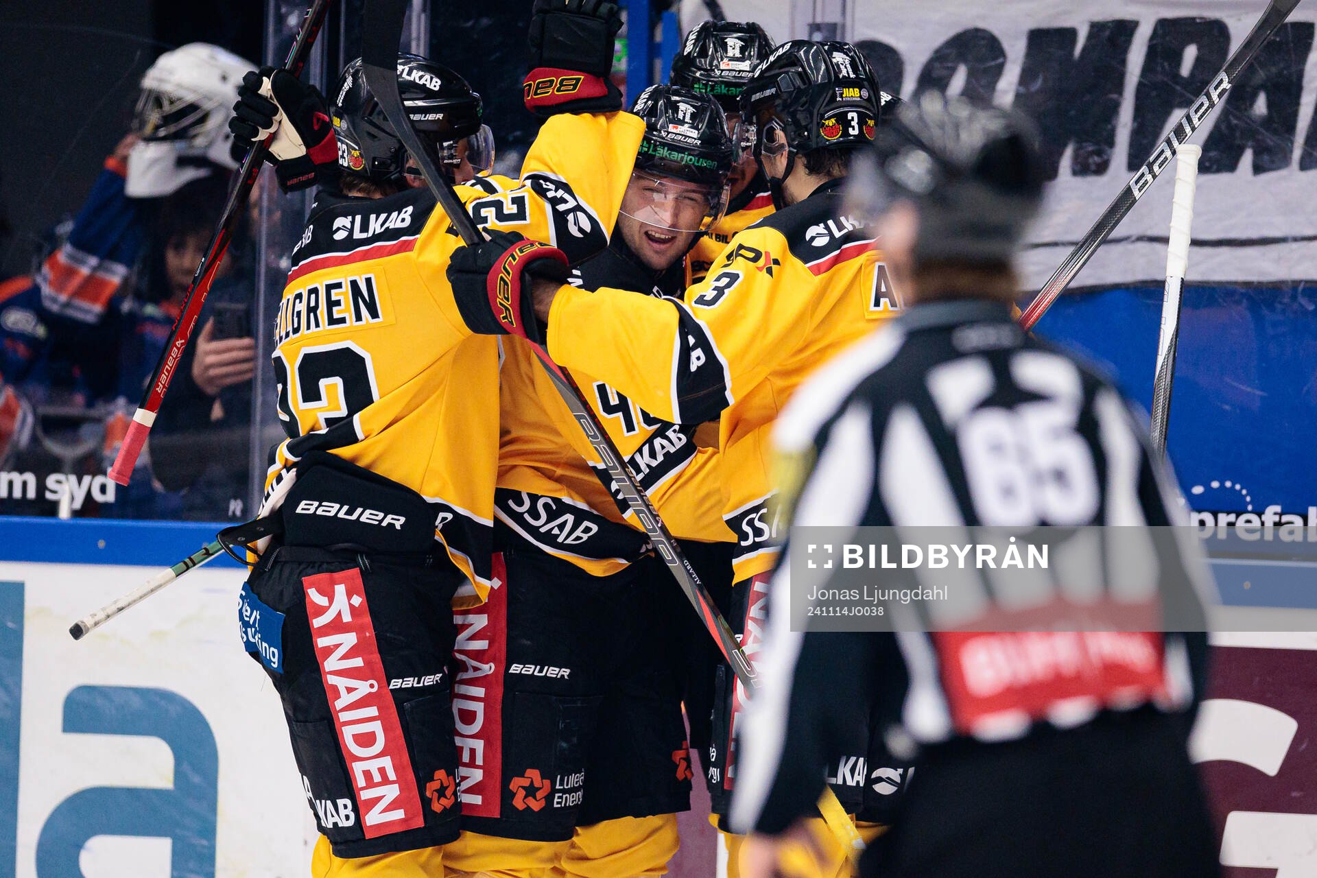 Luleås spelare jublar