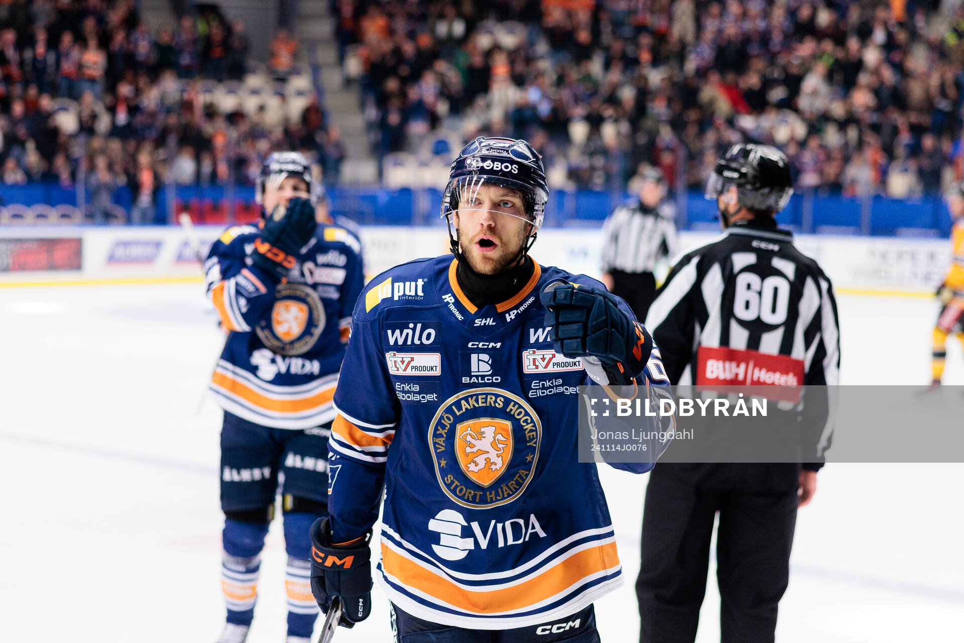 Växjös Eric Martinsson jublar