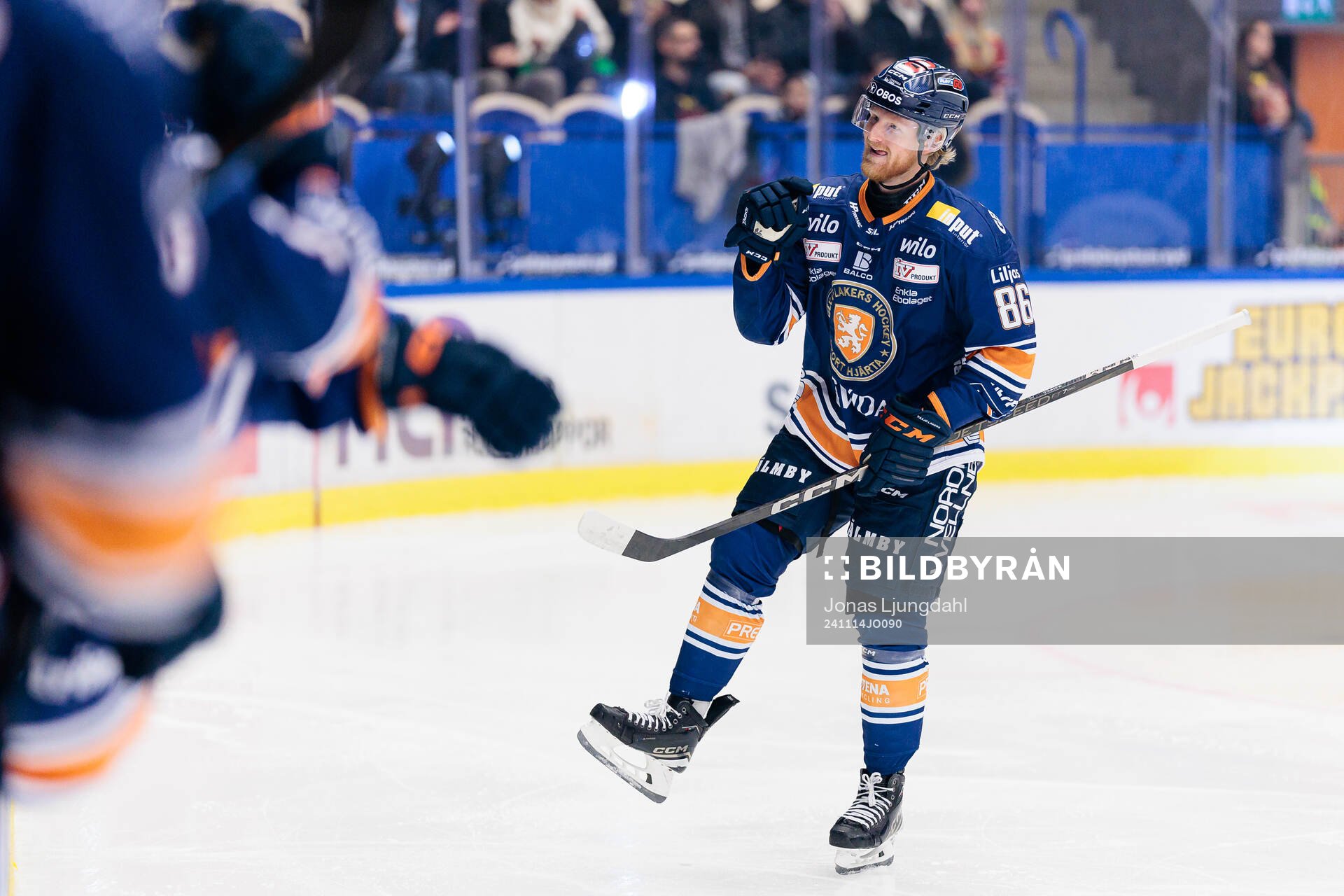 Växjös Joachim Blichfeld jublar