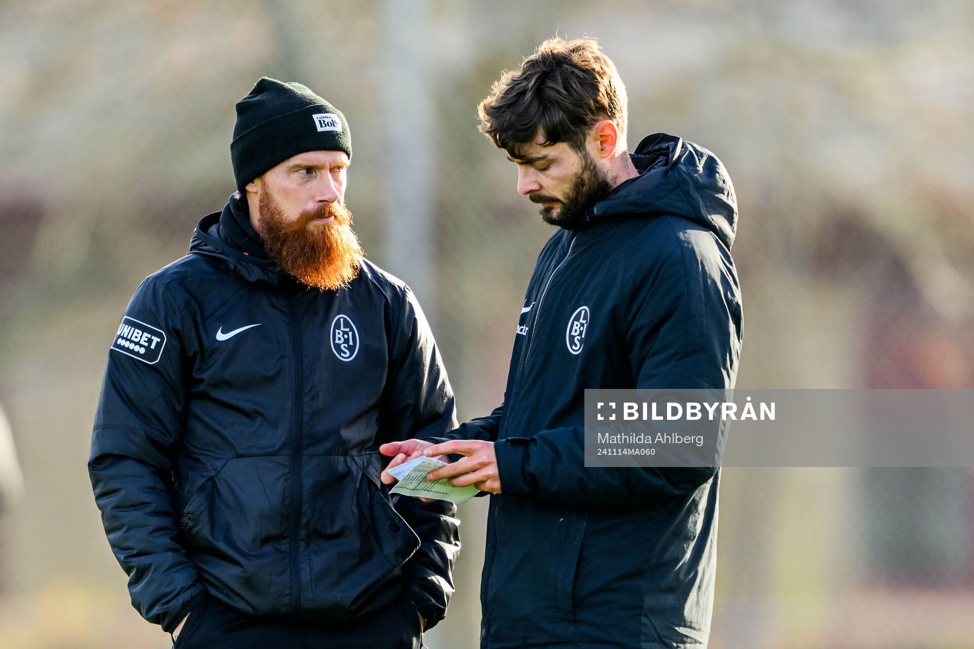 Landskronas tränare Max Mölder och assisterande tränare