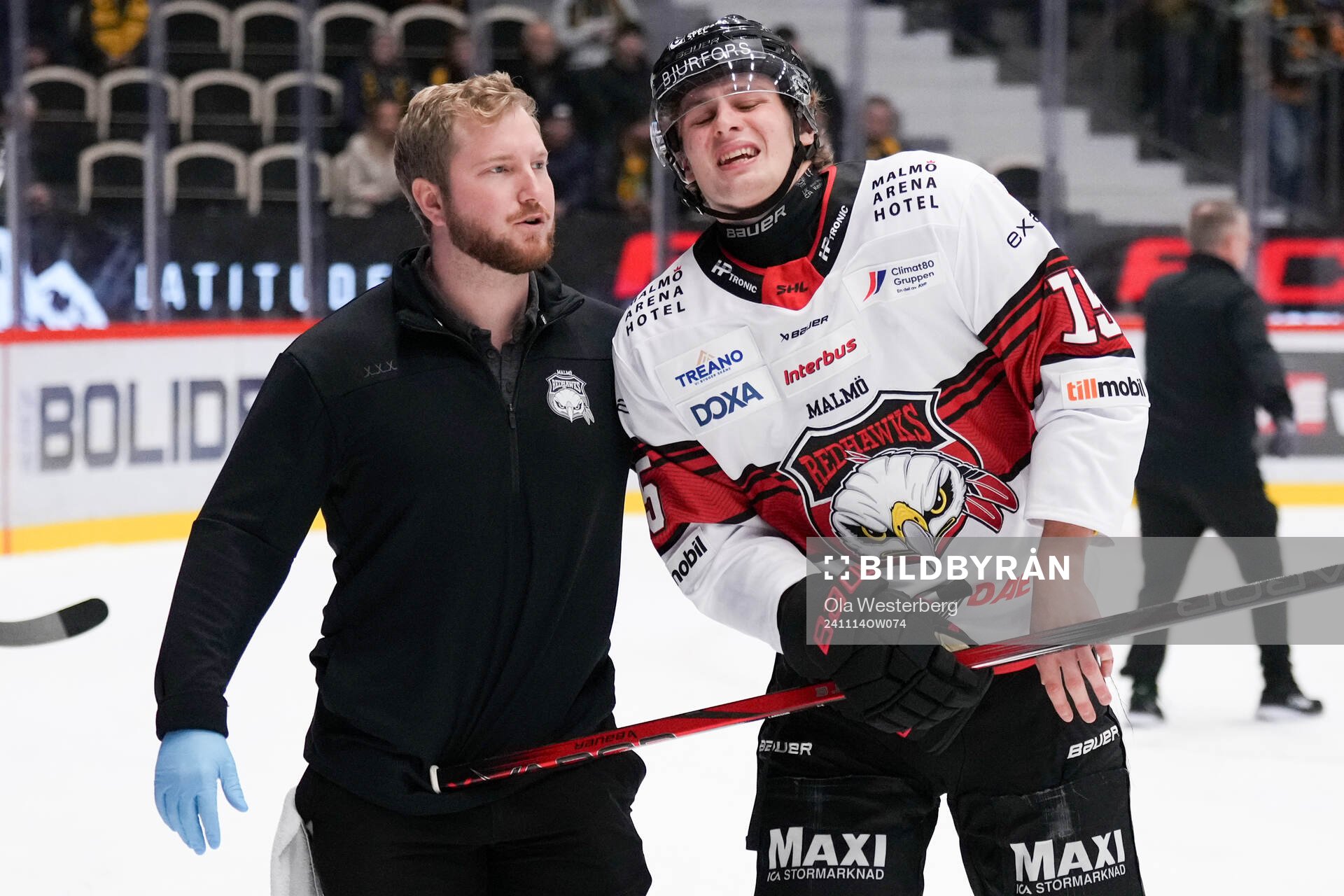 Malmö Redhawks Freddie Larsson har ont 2under