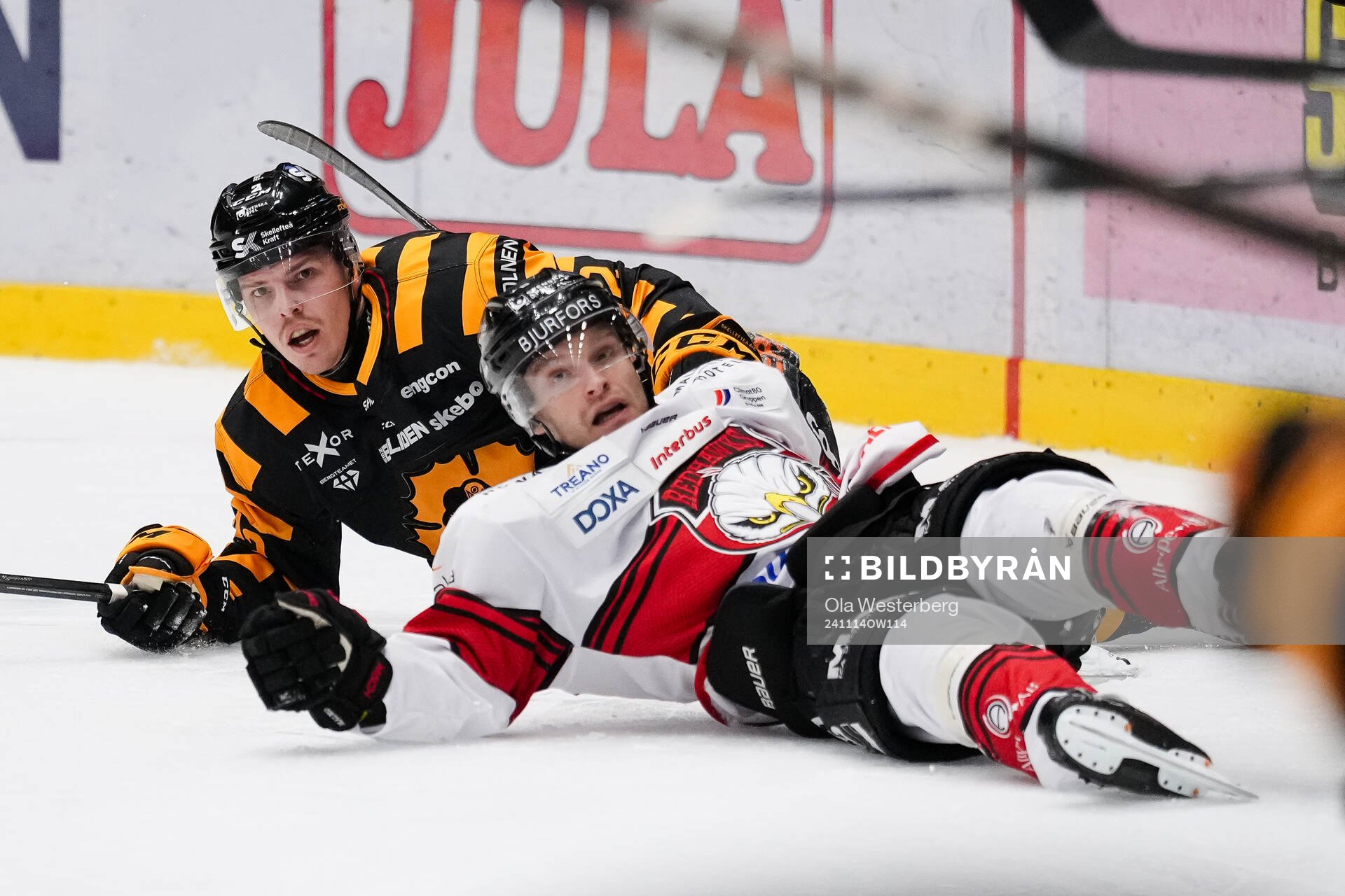 Skellefteås Jonathan Johnson och Malmö Redhawks Johan