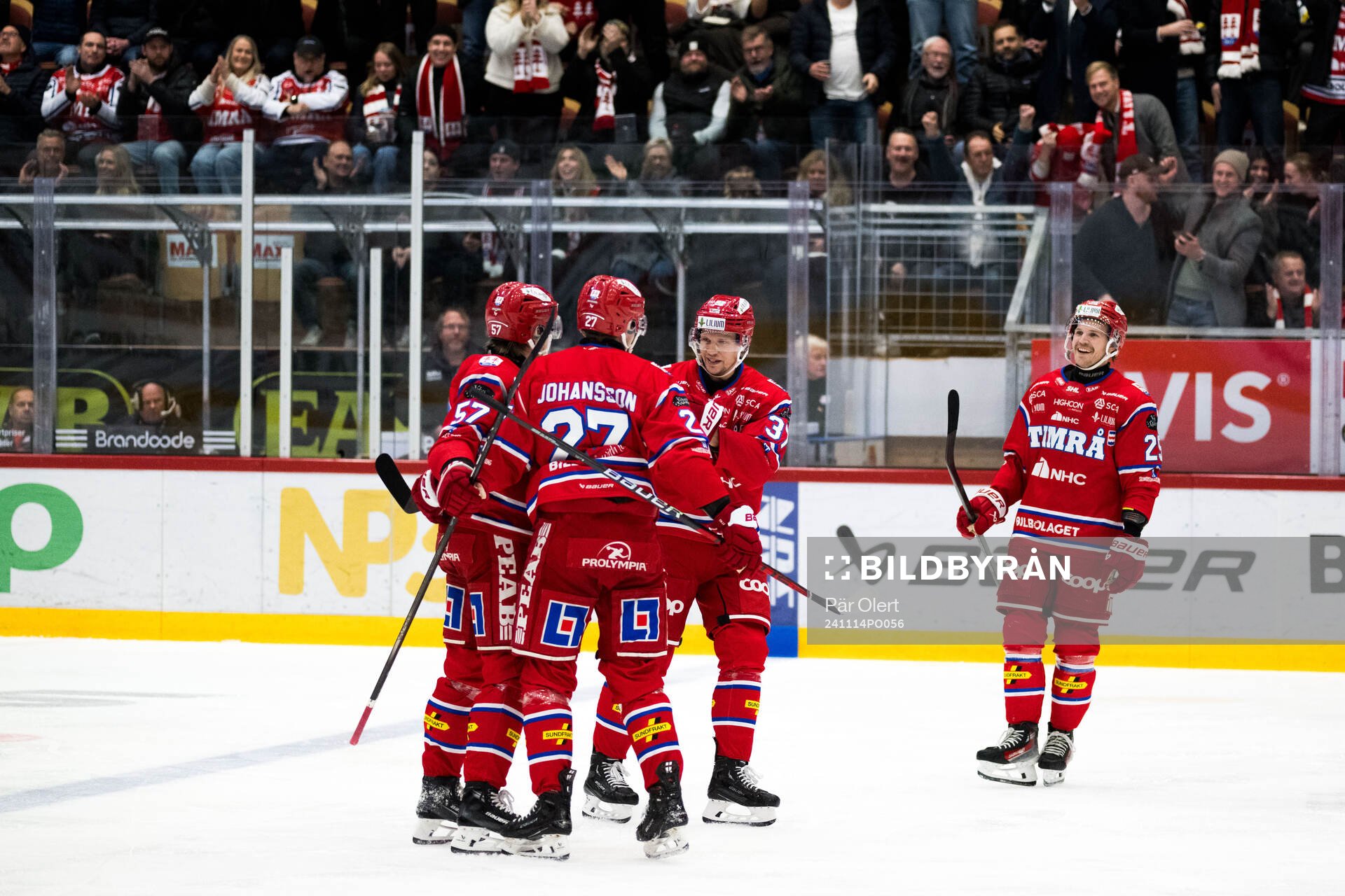 Timrås Anton Wedin jublar