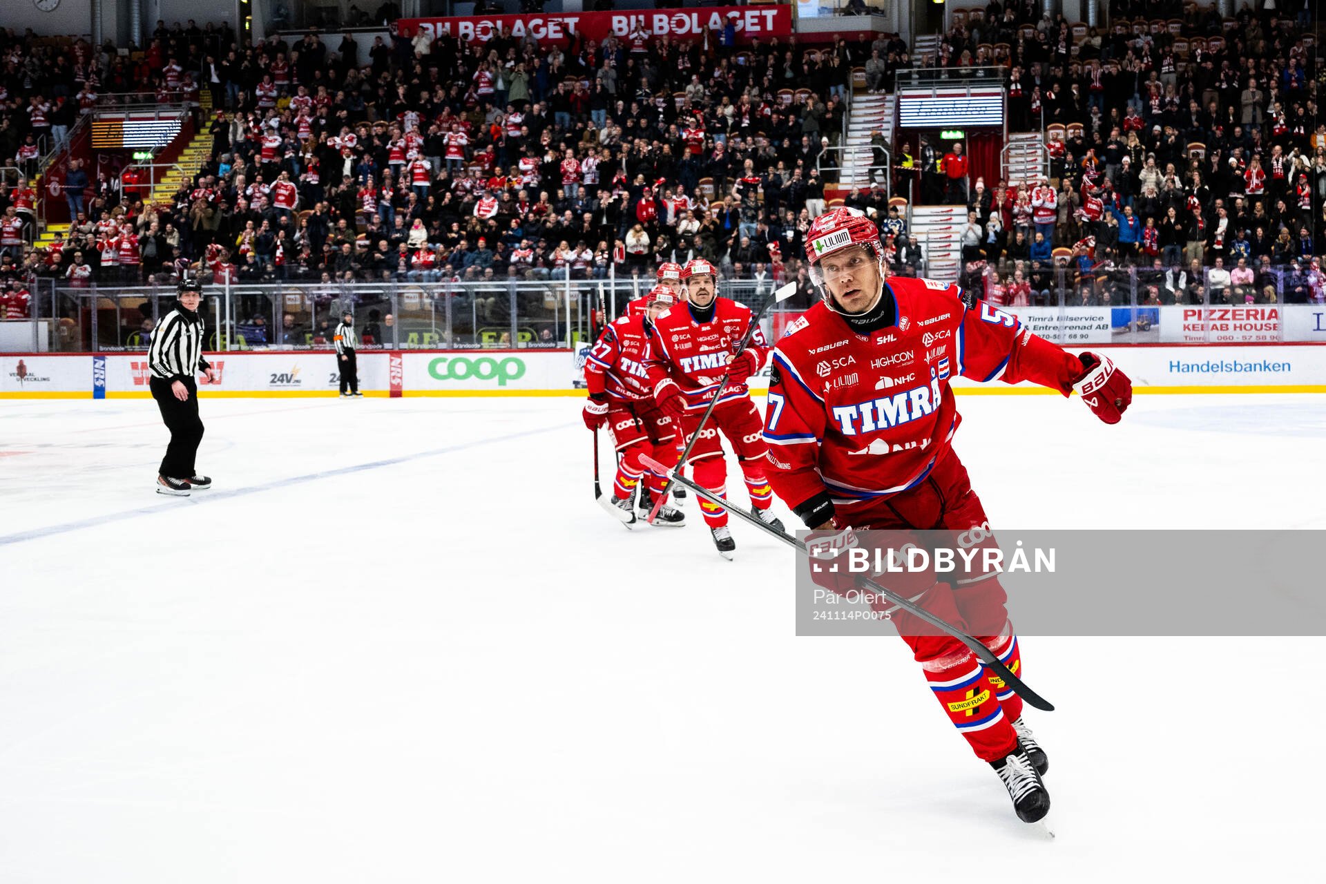 Timrås Anton Wedin jublar
