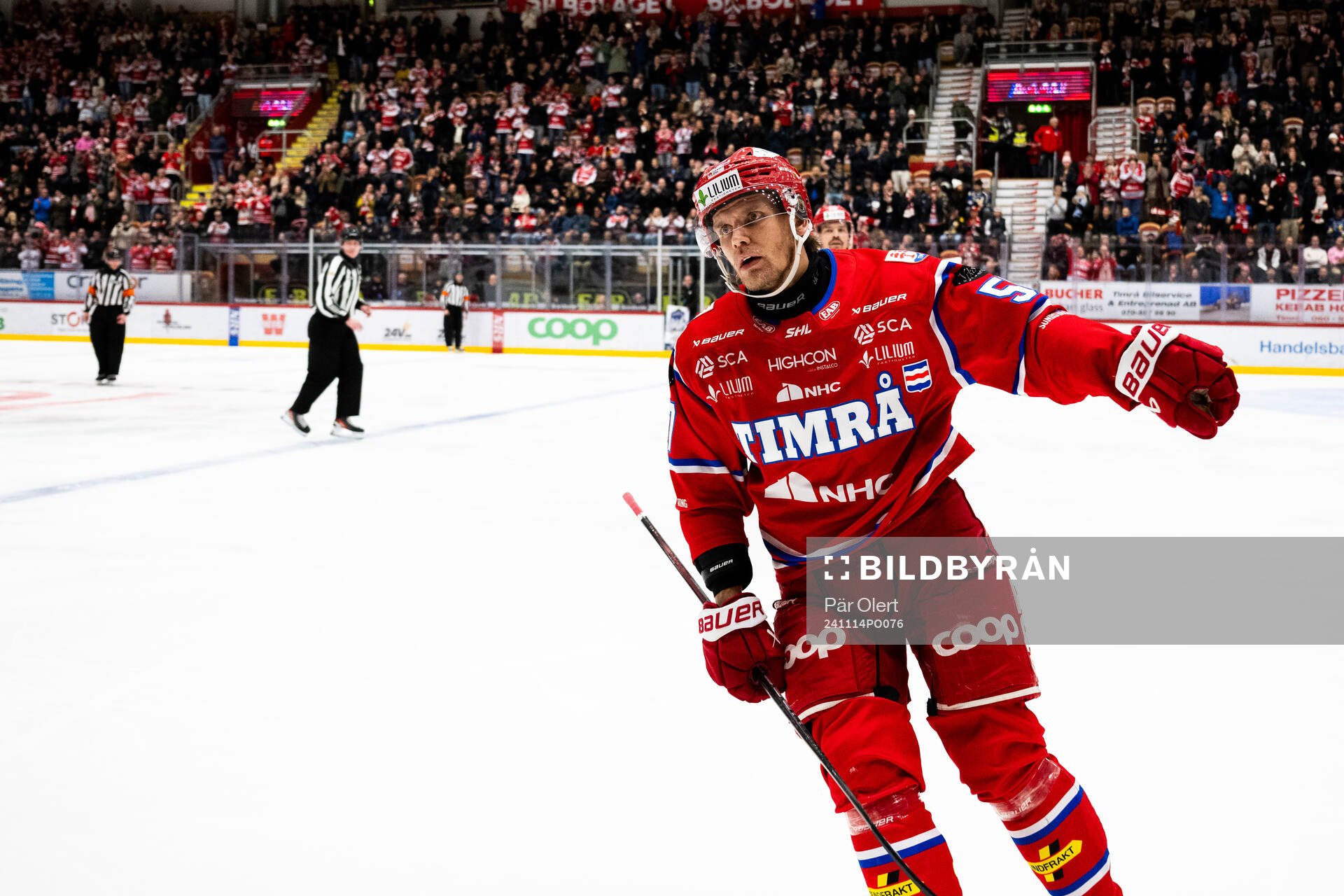 Timrås Anton Wedin jublar