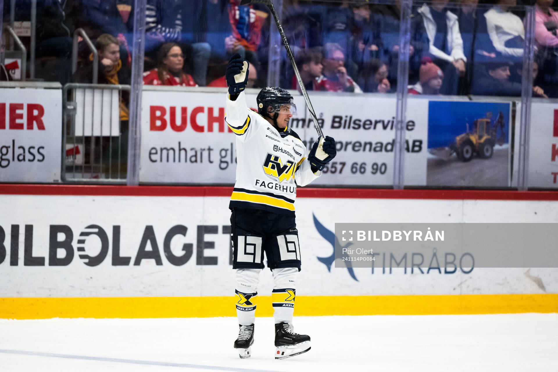 HV71s Andre Petersson jublar