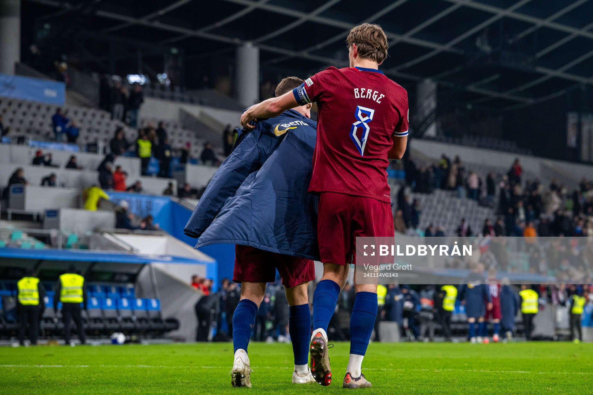 Lasse Berg Johnsen and Sander Berge of Norway