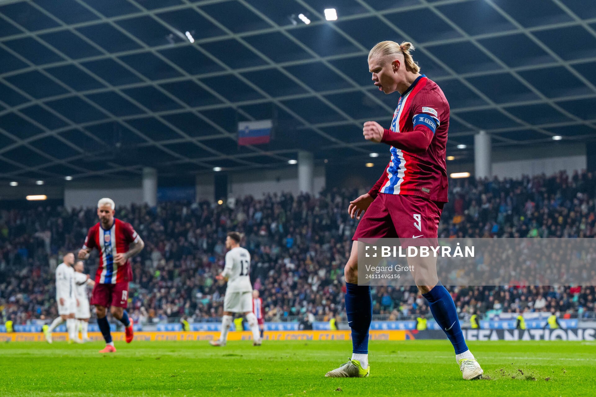 Erling Braut Haaland of Norway celebrates
