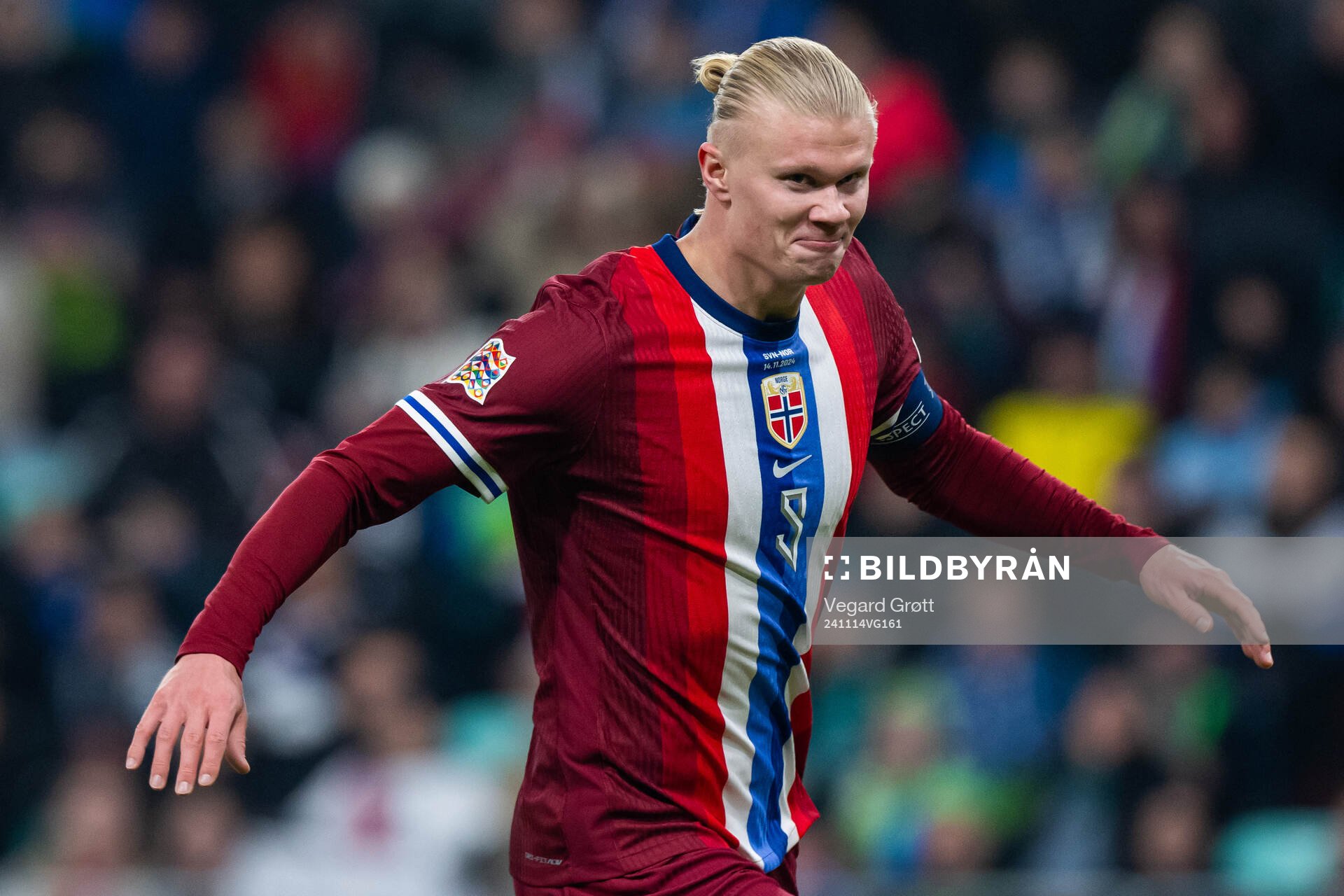 Erling Braut Haaland of Norway celebrates
