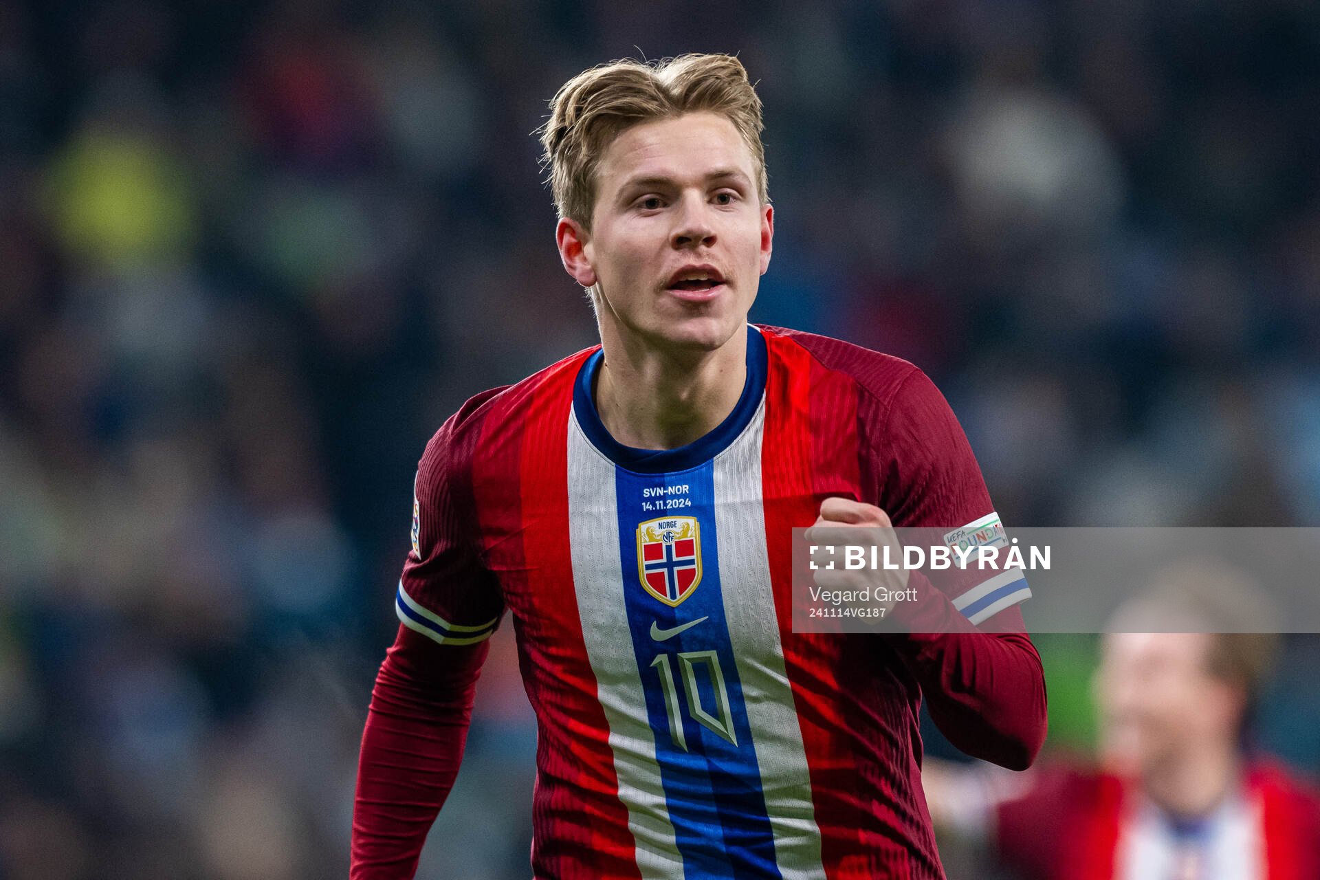 Jens Petter Hauge of Norway celebrates