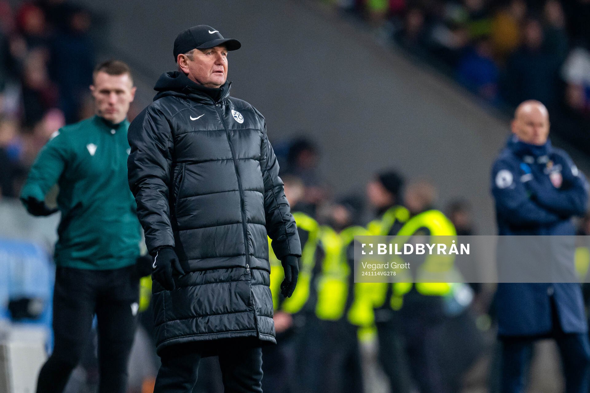 Matjaz Kek, head coach of Slovenia, during the Nations League football match between Slovenia and Norway on November 14, 2024 in Ljubljana.