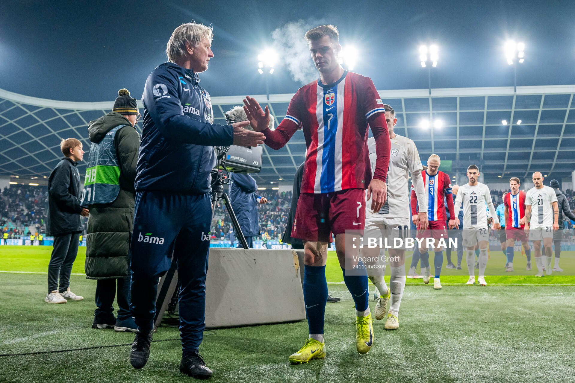 Kent Bergersen, assistant coach of Norway, and Alexander