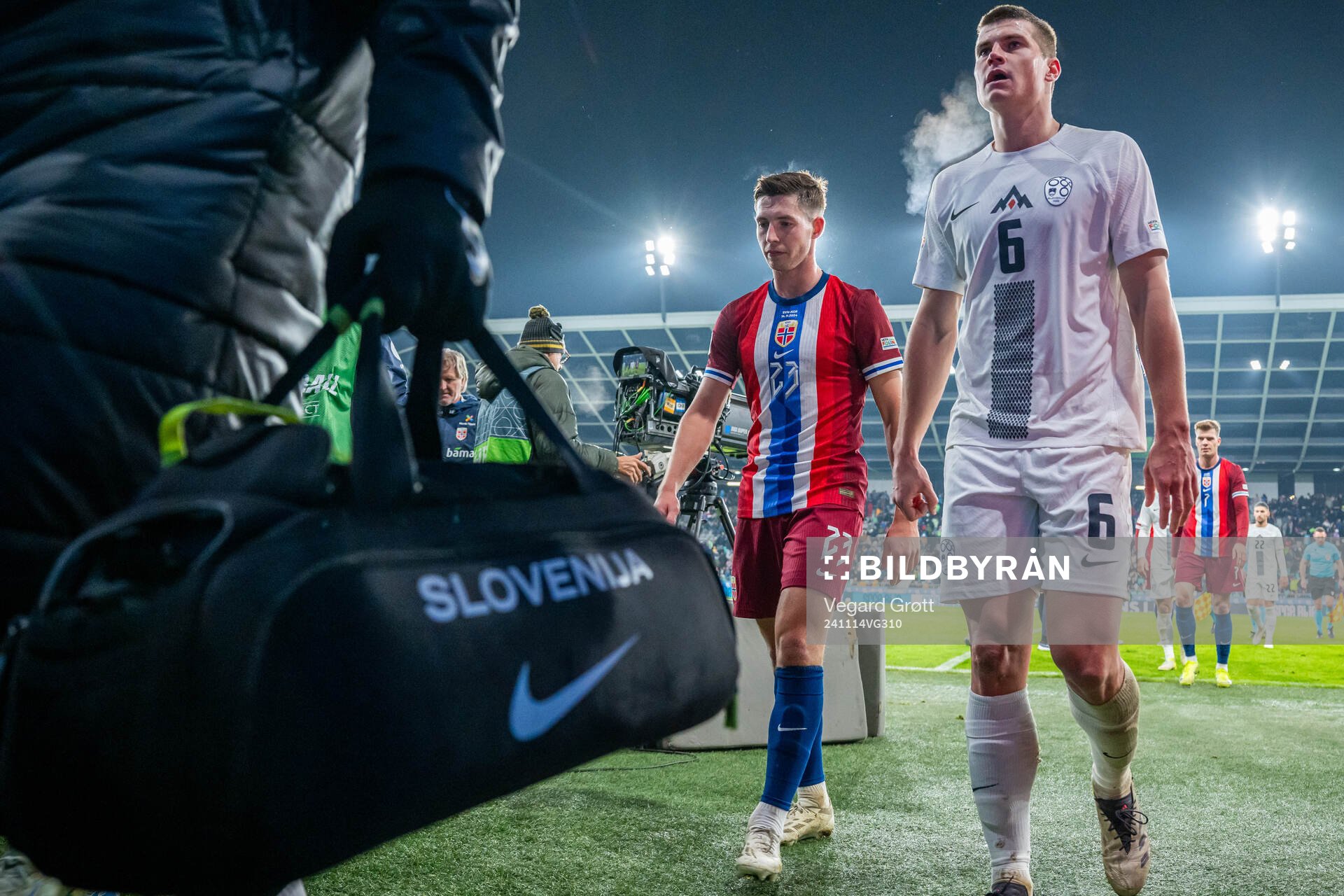Lasse Berg Johnsen of Norway at half-time