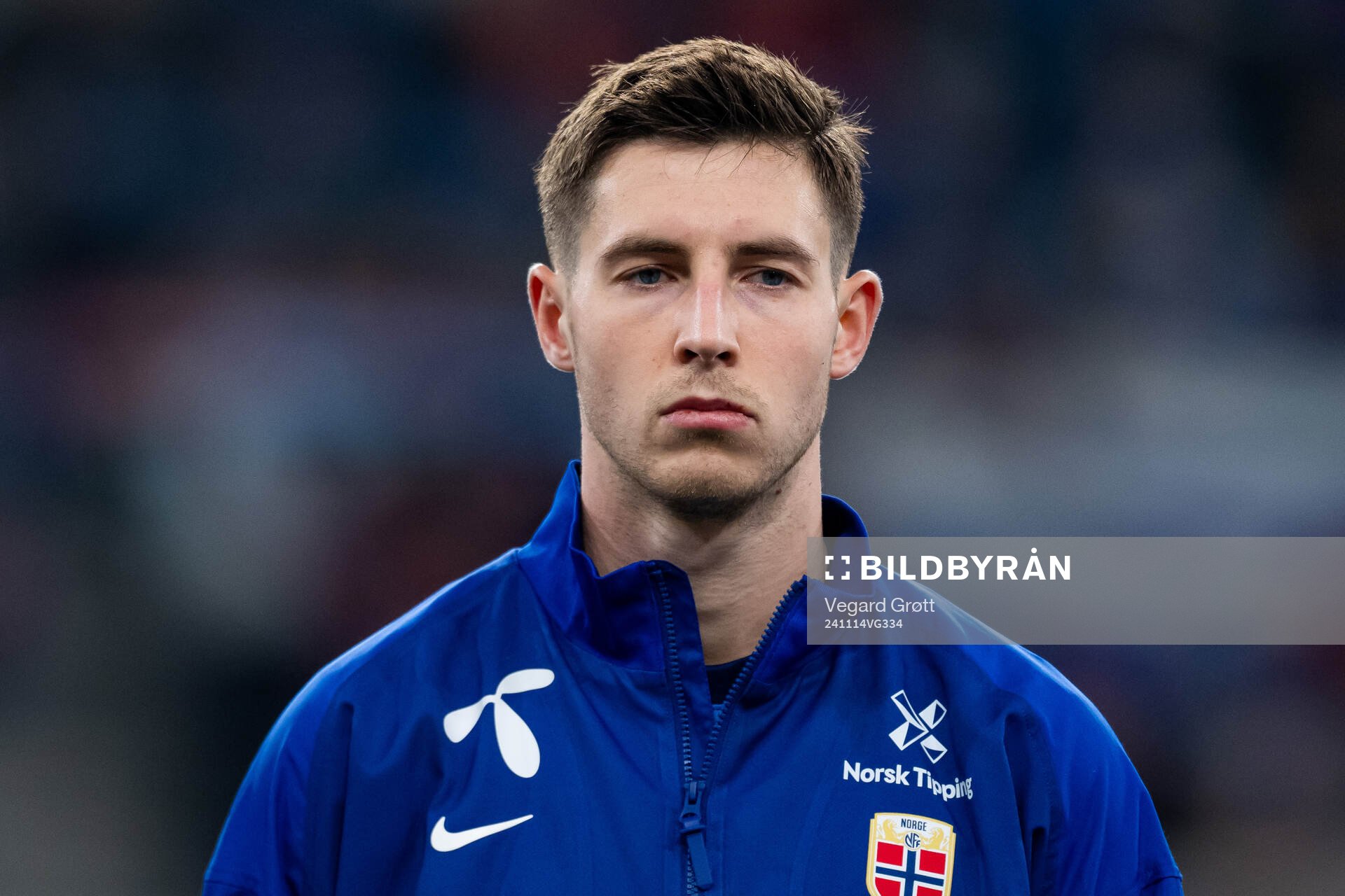 Lasse Berg Johnsen of Norway line up