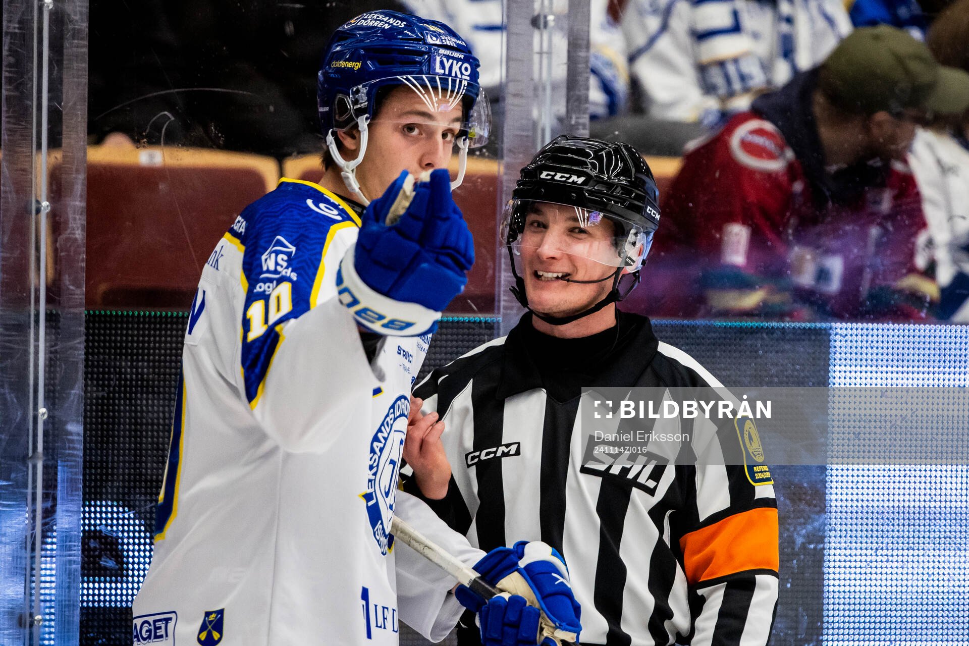 Leksands Anton Johansson och Domare Alexander Österberg