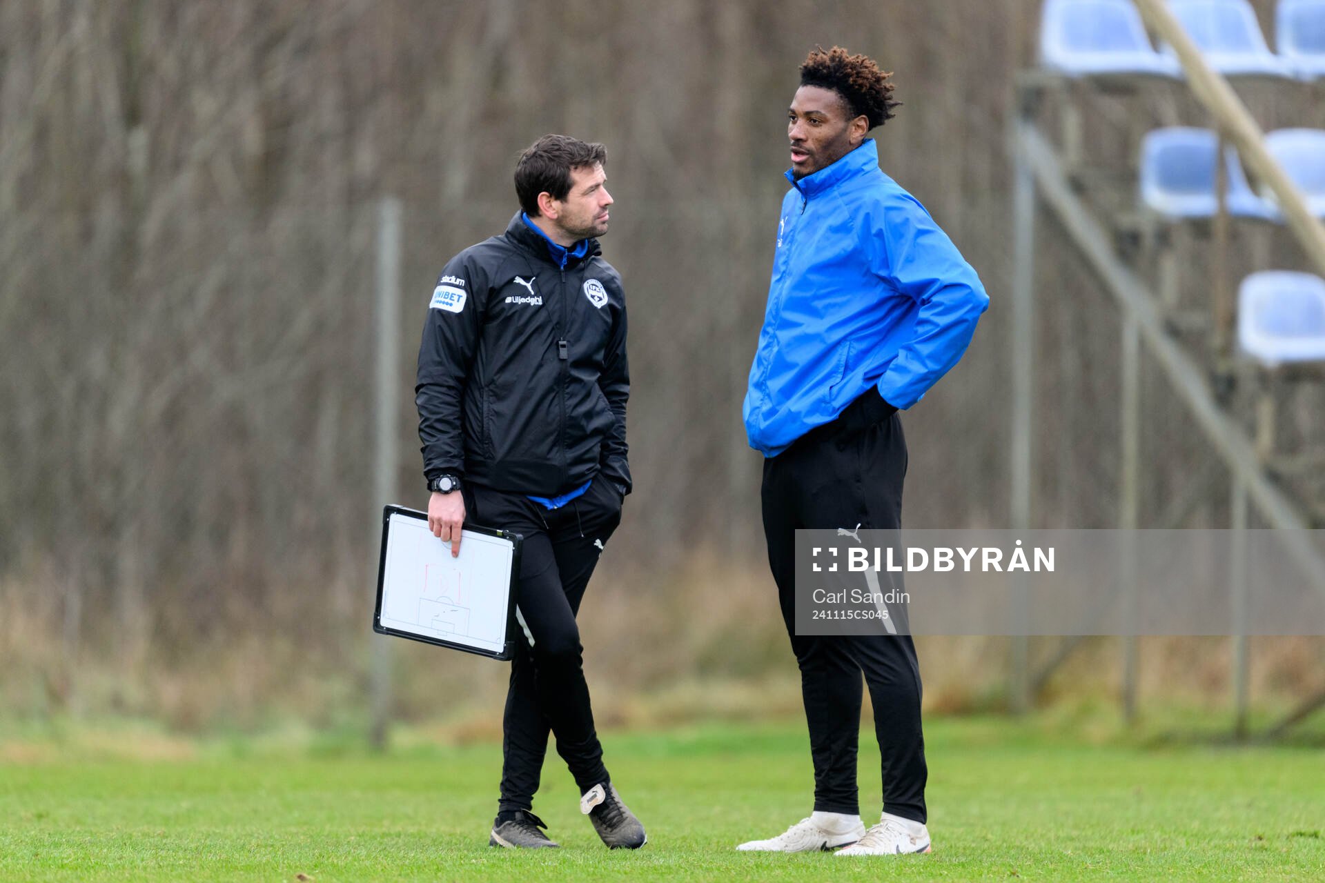 tränare Ferran Sibila och Samuel Kotto