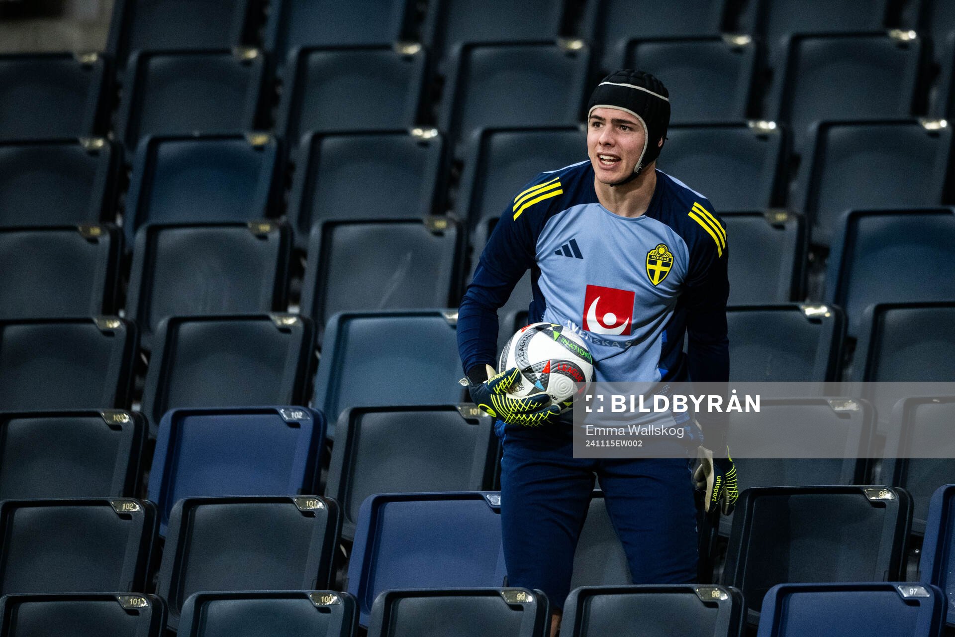 Goalkeeper Jacob Widell Zetterström of the Swedish men's