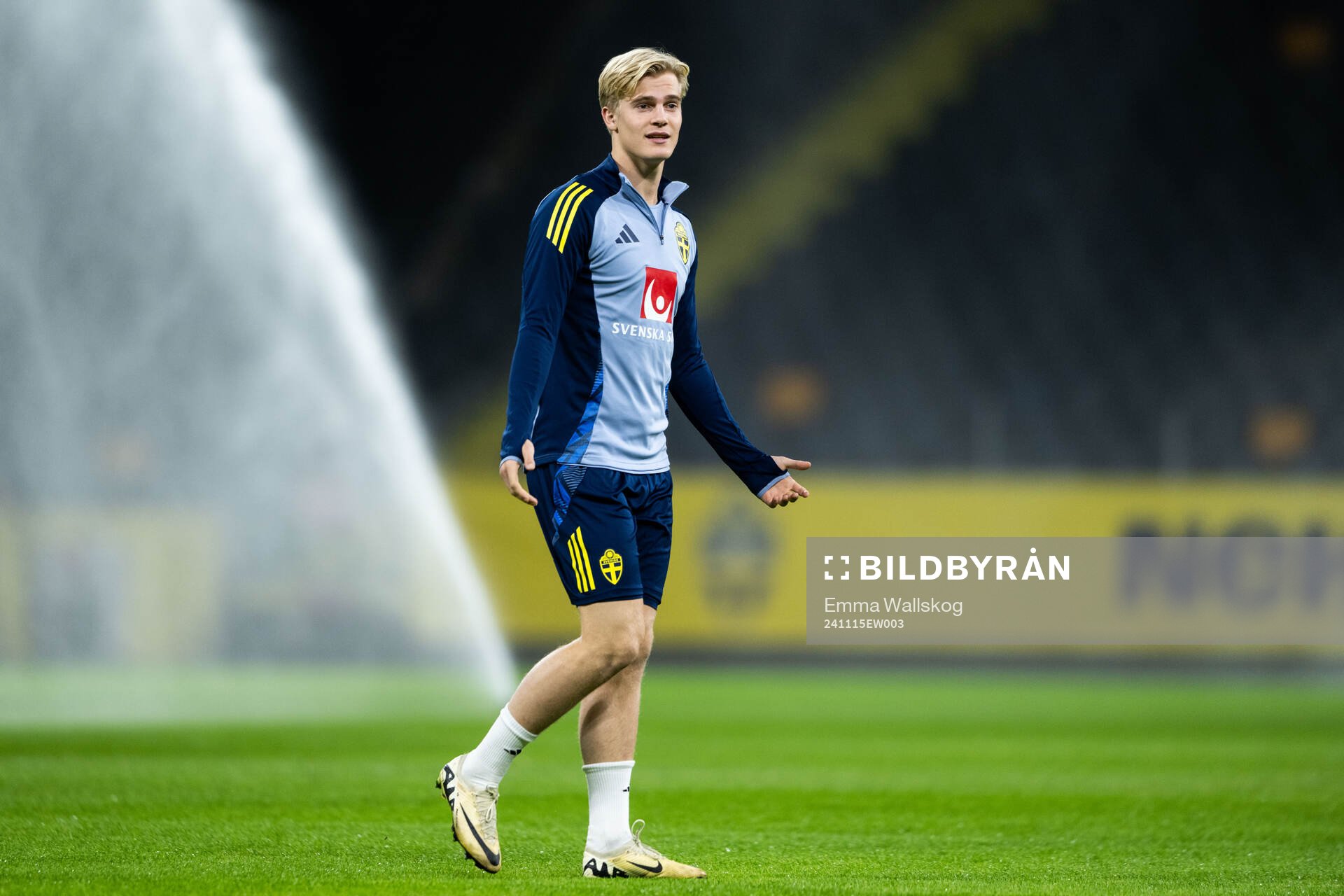 Lucas Bergvall of the Swedish men's football national team