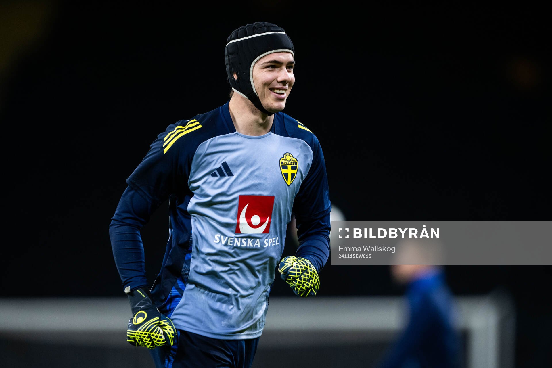Goalkeeper Jacob Widell Zetterström of the Swedish men's