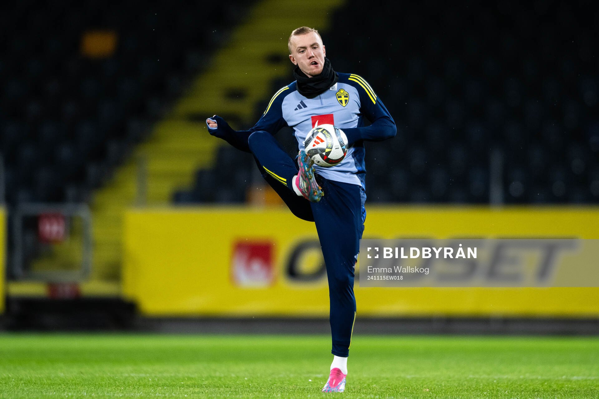 Isac Lidberg of the Swedish men's football national team at