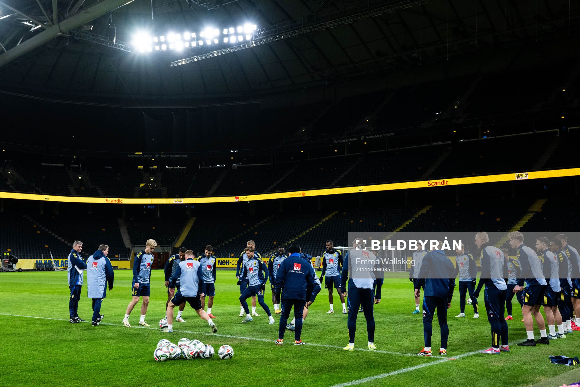 Players of the Swedish men's football national team at a