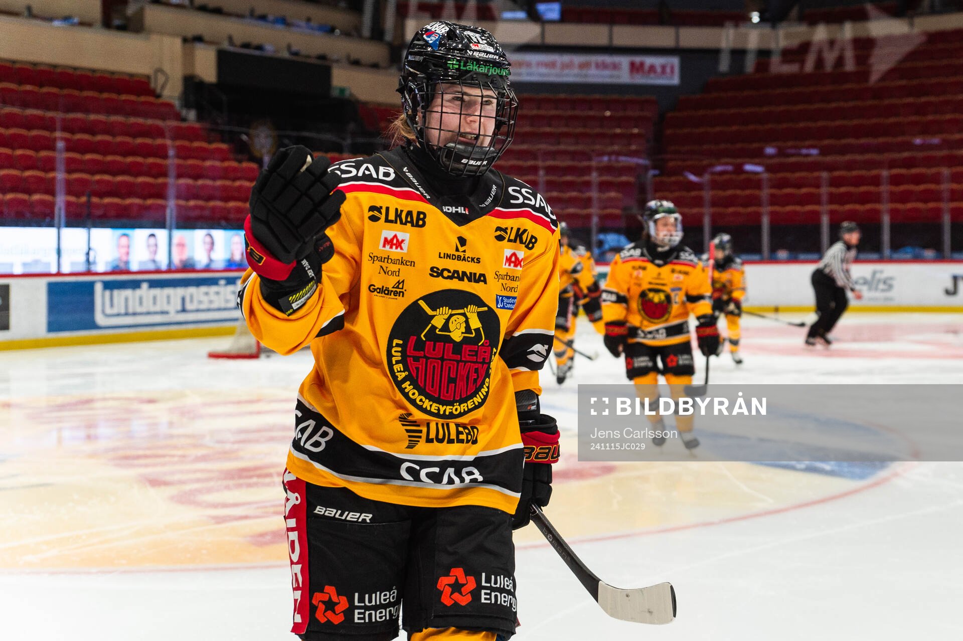 Luleås Petra Nieminen jublar