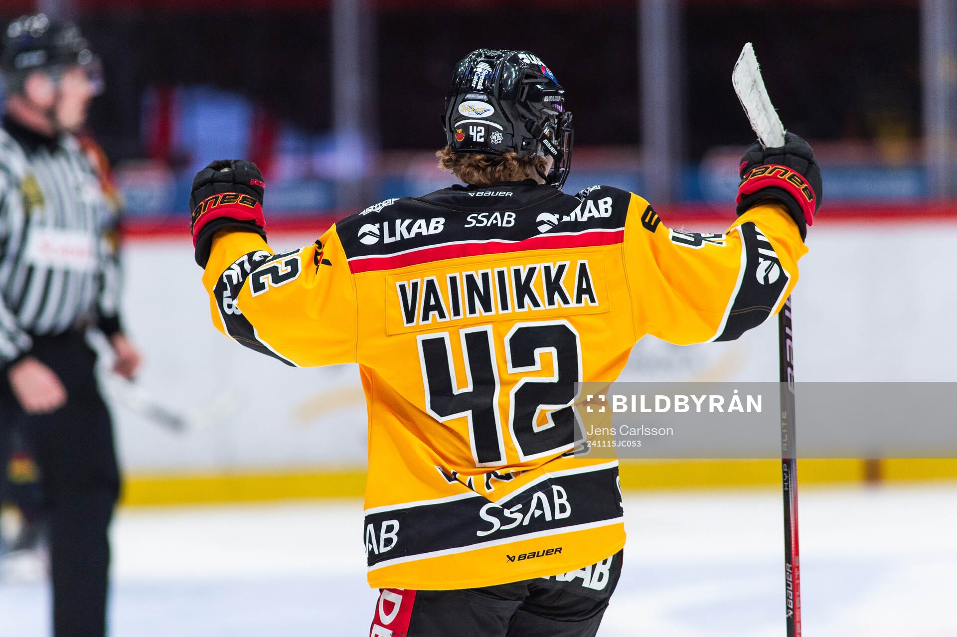 Luleås Viivi Vainikka jublar
