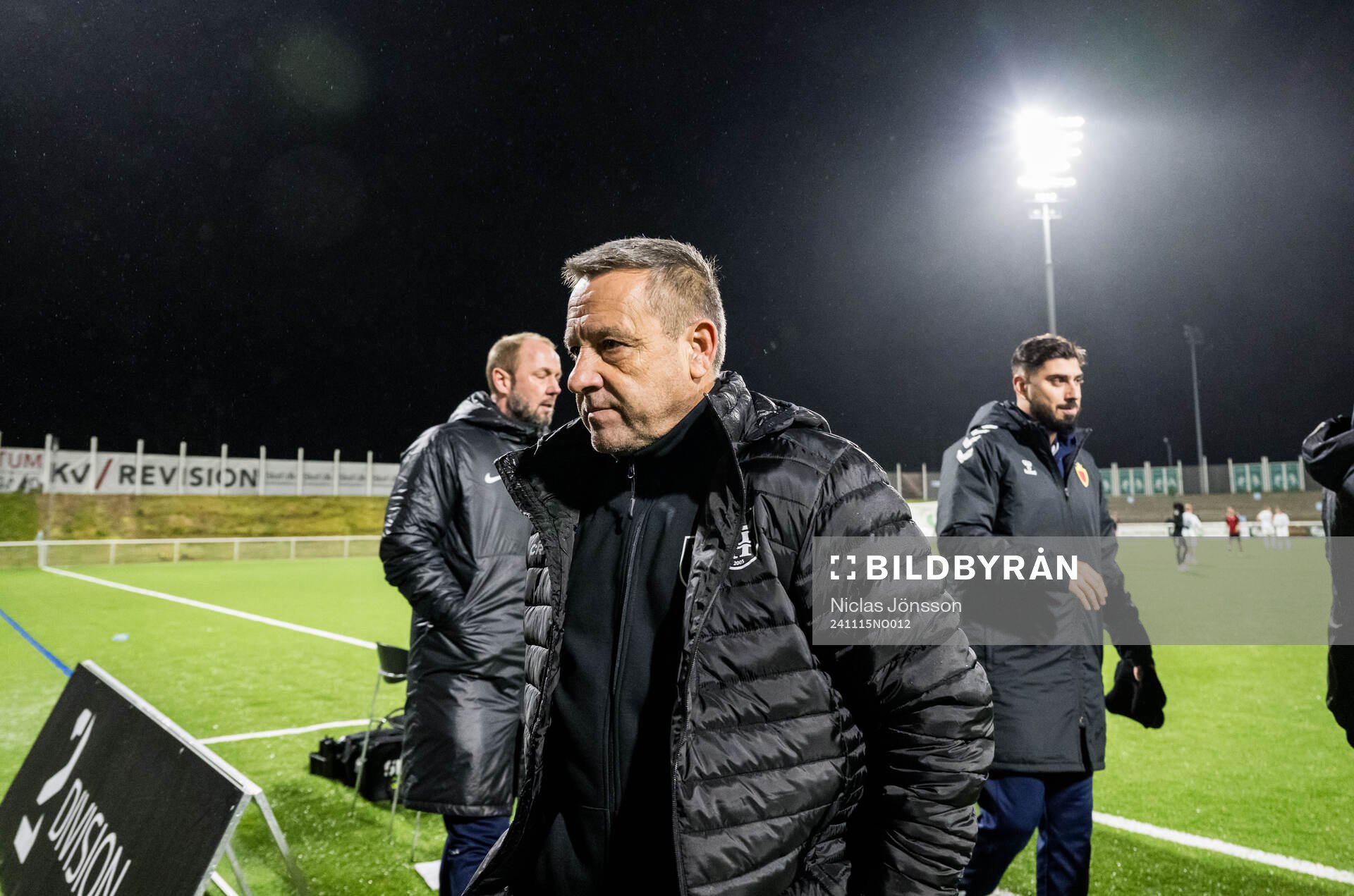 Head coach Pep Alomar of FC Helsingør after the 2 Division football match between FC Helsingør and Ishøj on November 15, 2024 in Helsingør.