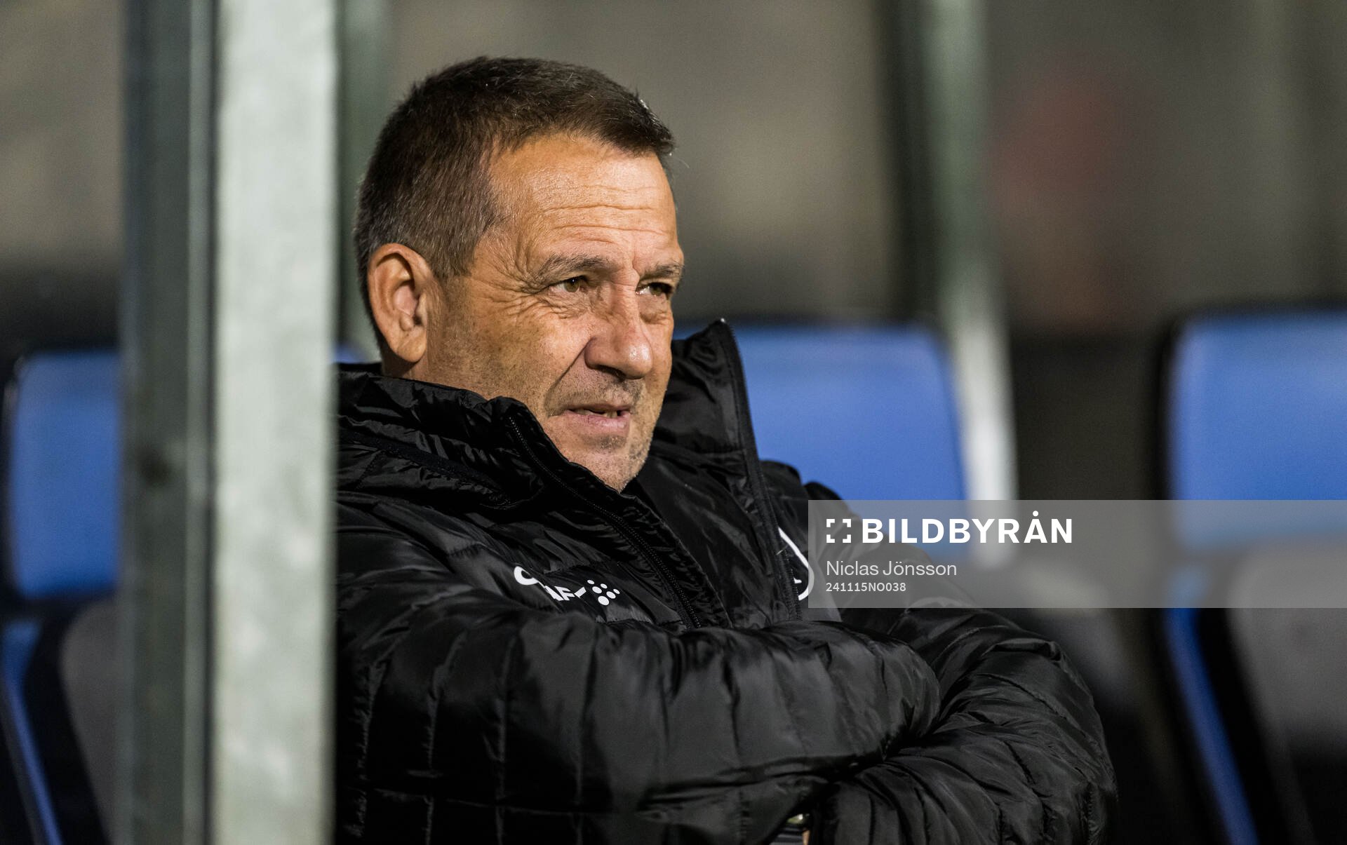 Head coach Pep Alomar of FC Helsingør ahead of the 2 Division football match between FC Helsingør and Ishøj on November 15, 2024 in Helsingør.