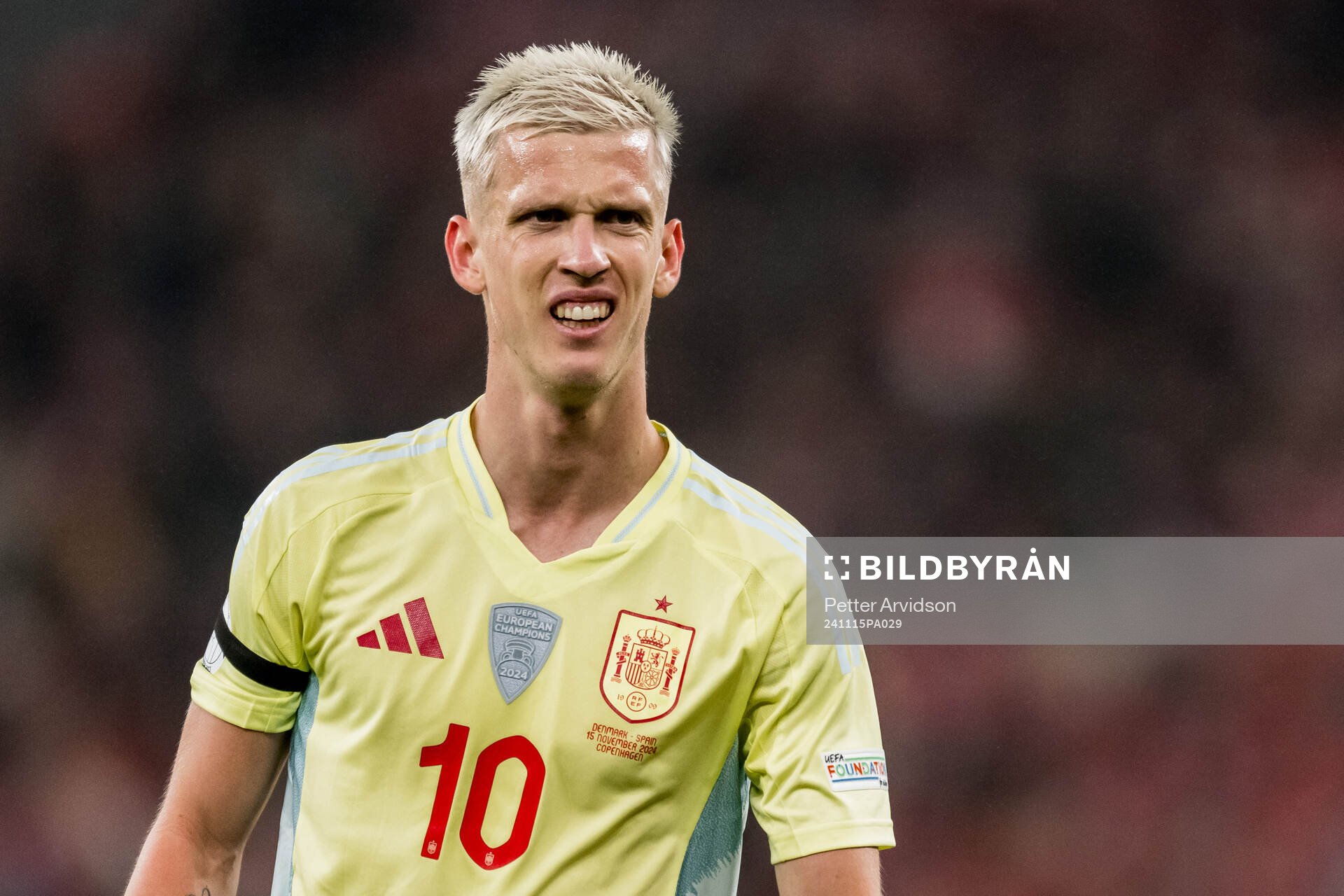 Dani Olmo of Spain