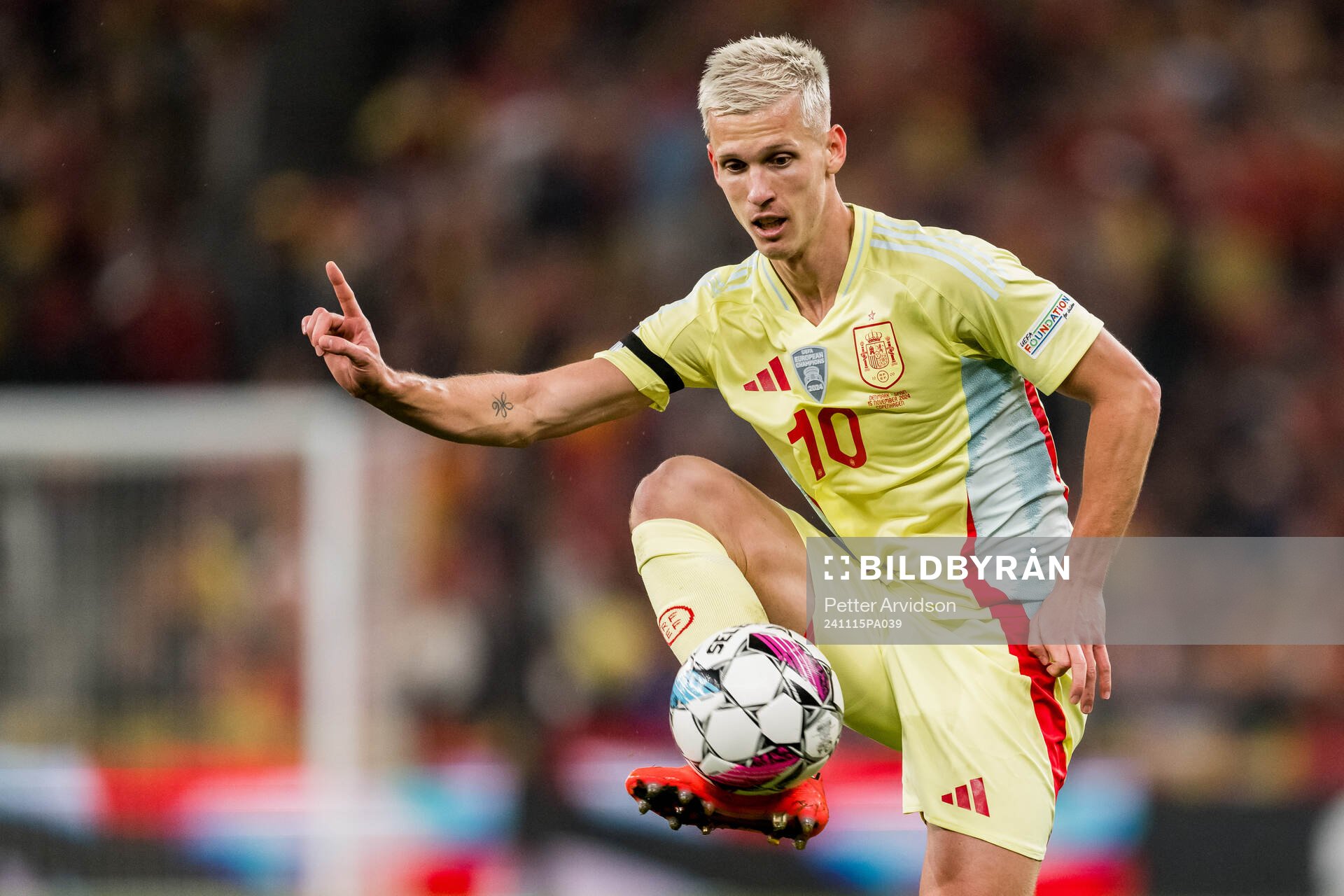 Dani Olmo of Spain