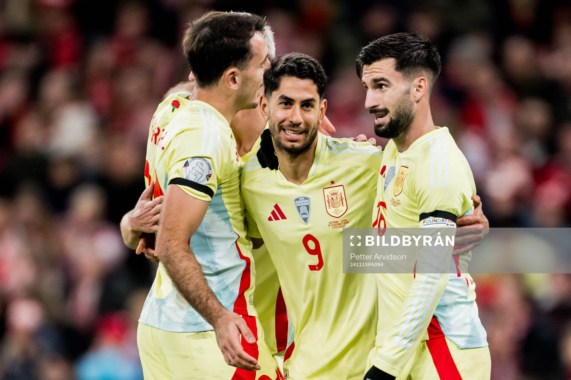 Ayoze Perez of Spain celebrates
