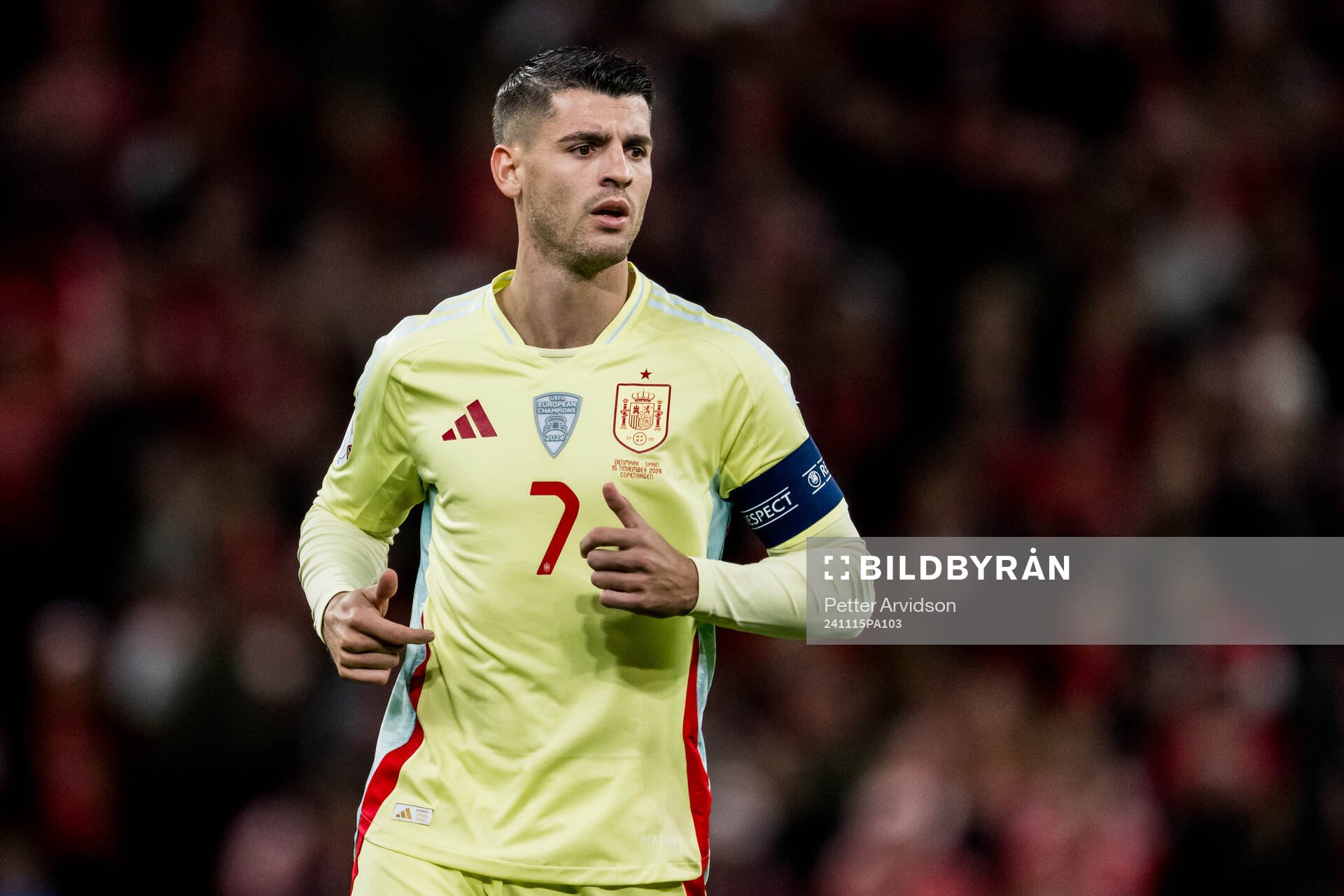 Alvaro Morata of Spain