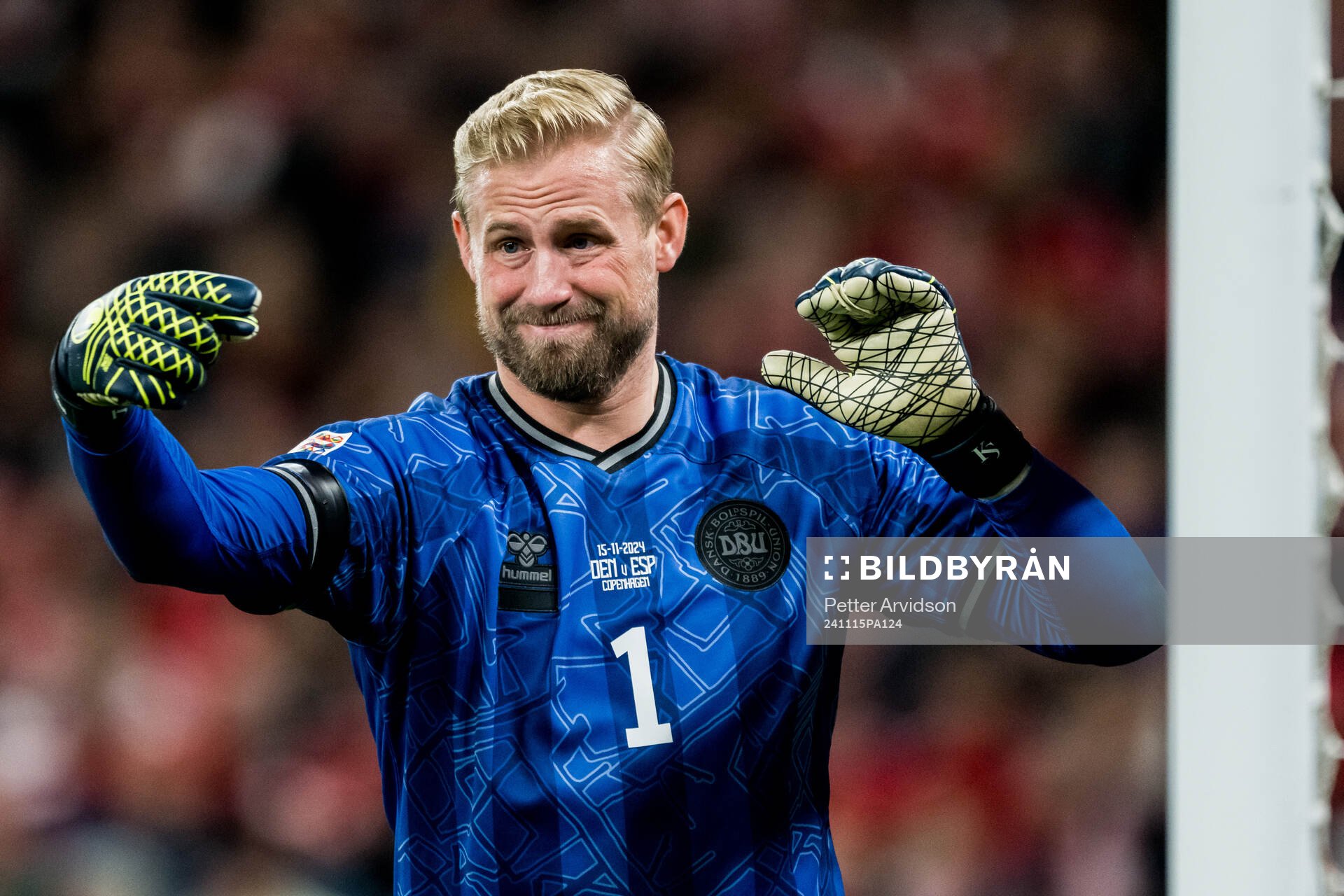 Kasper Schmeichel of Denmark