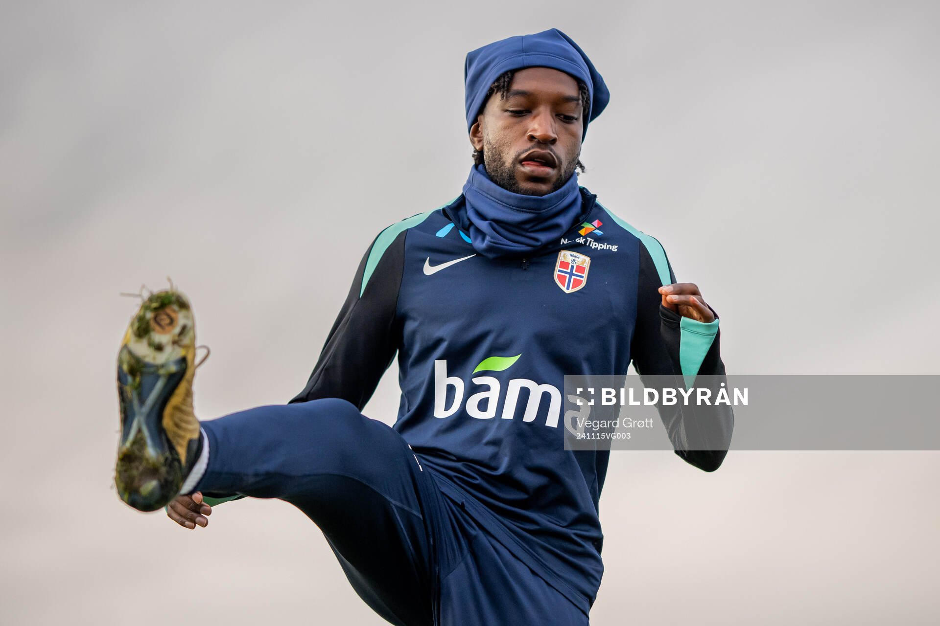 Warren Kamanzi of the Norwegian national football team
