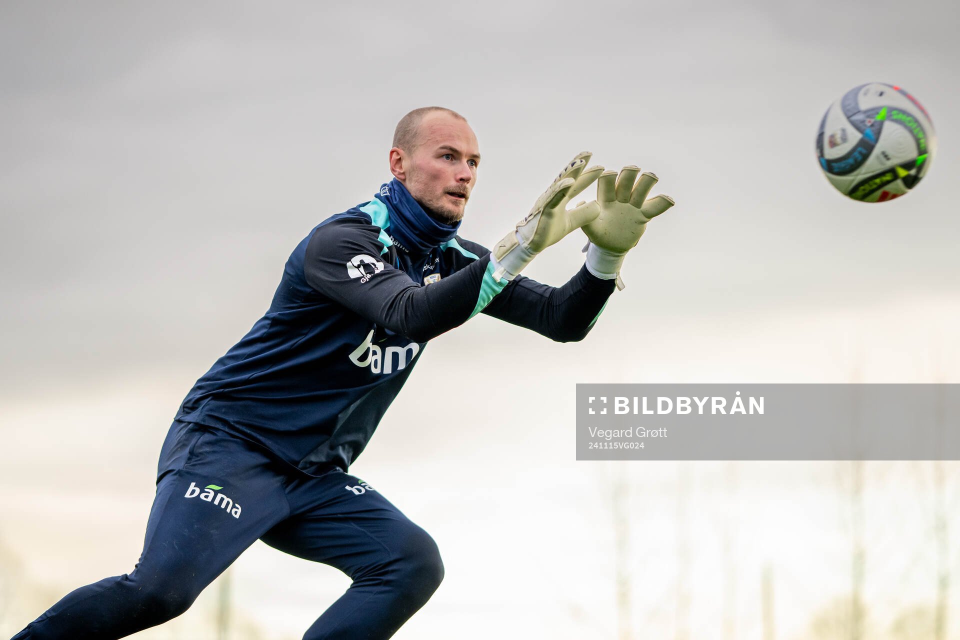 Goalkeeper Viljar Myhra of the Norwegian national football