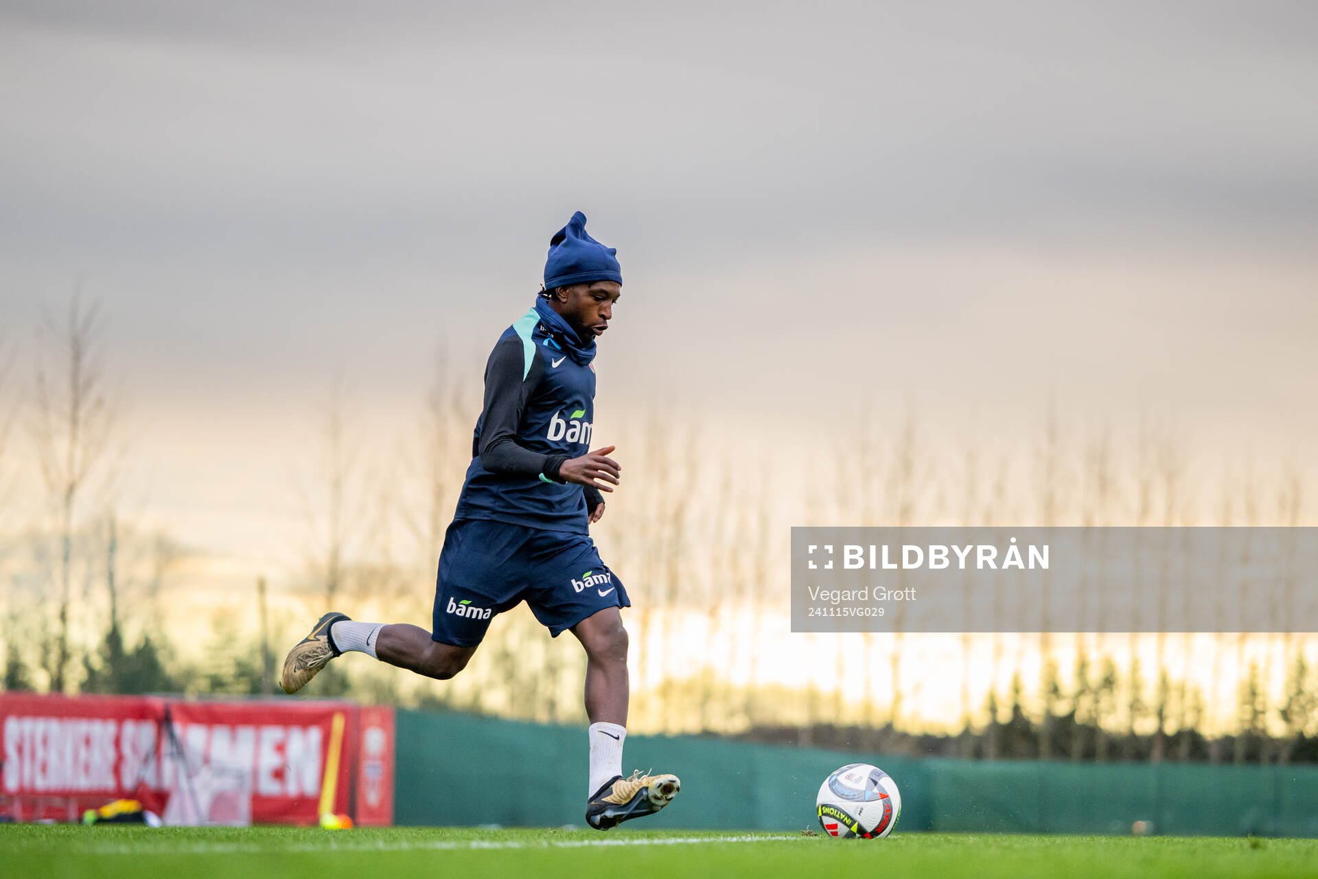 Warren Kamanzi of the Norwegian national football team