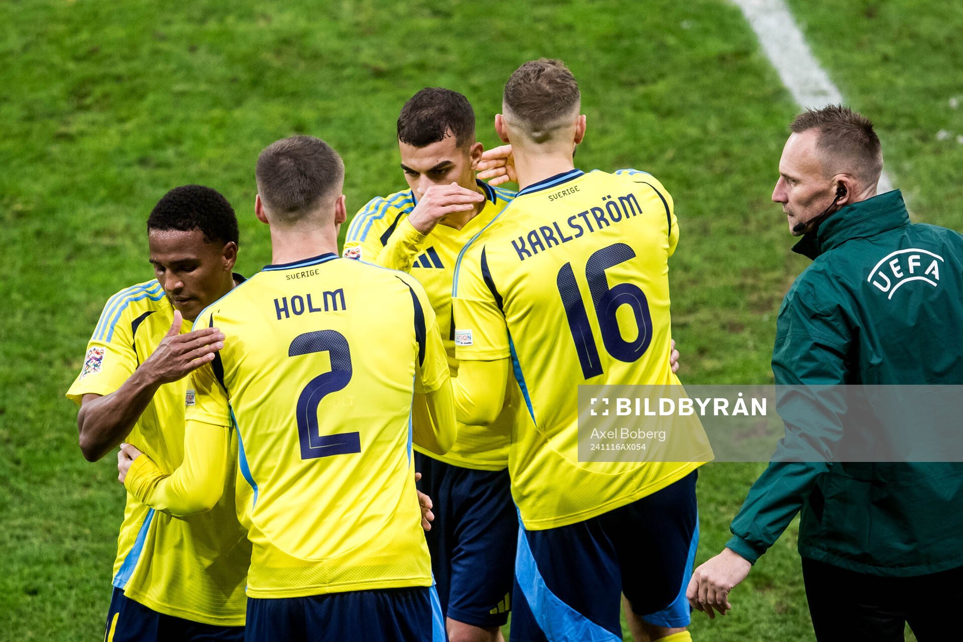 Emil Holm, Niclas Eliasson, Yasin Ayari and Jesper