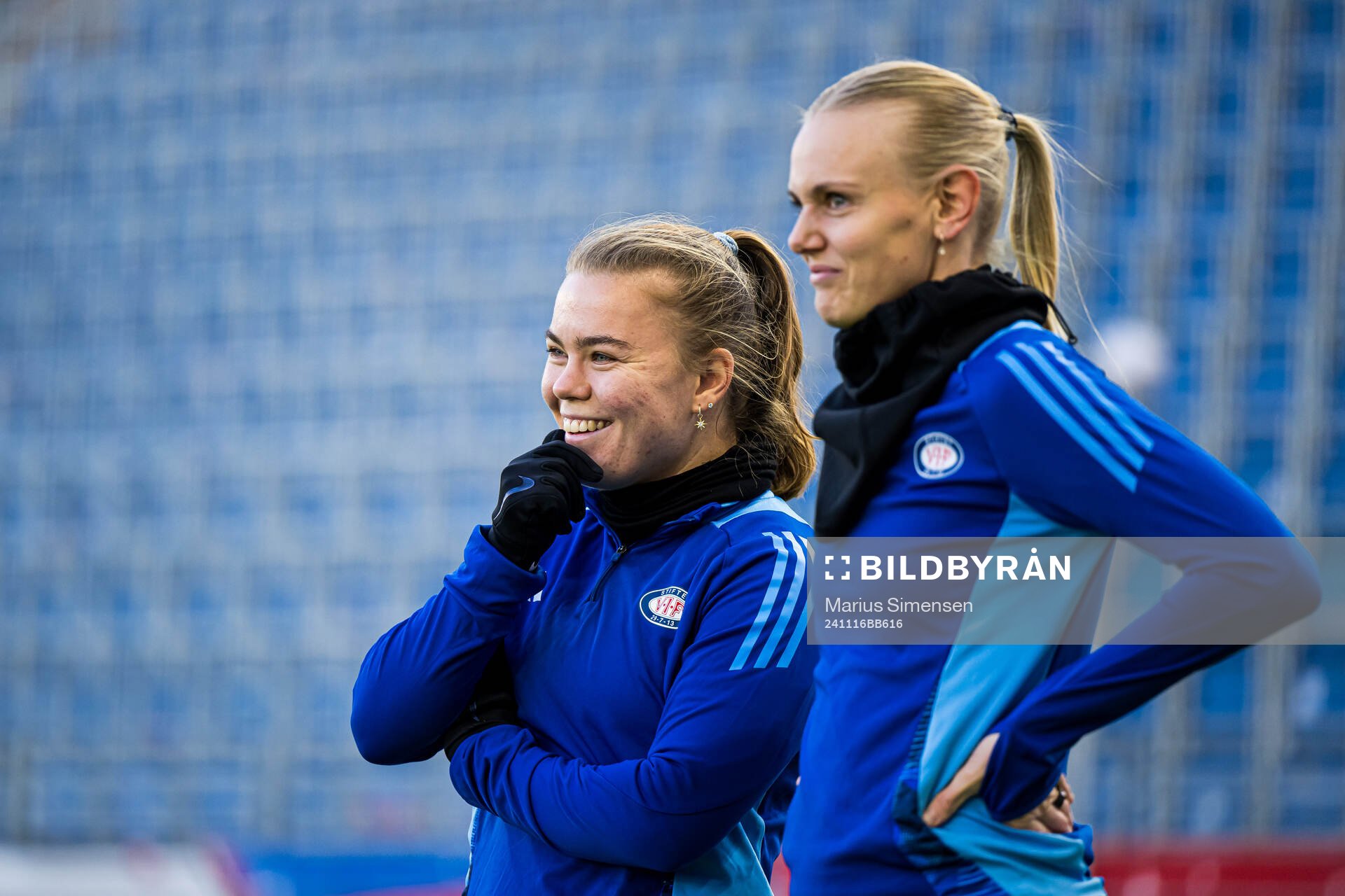 Olaug Tvedten and Karina Sævik of Vålerenga