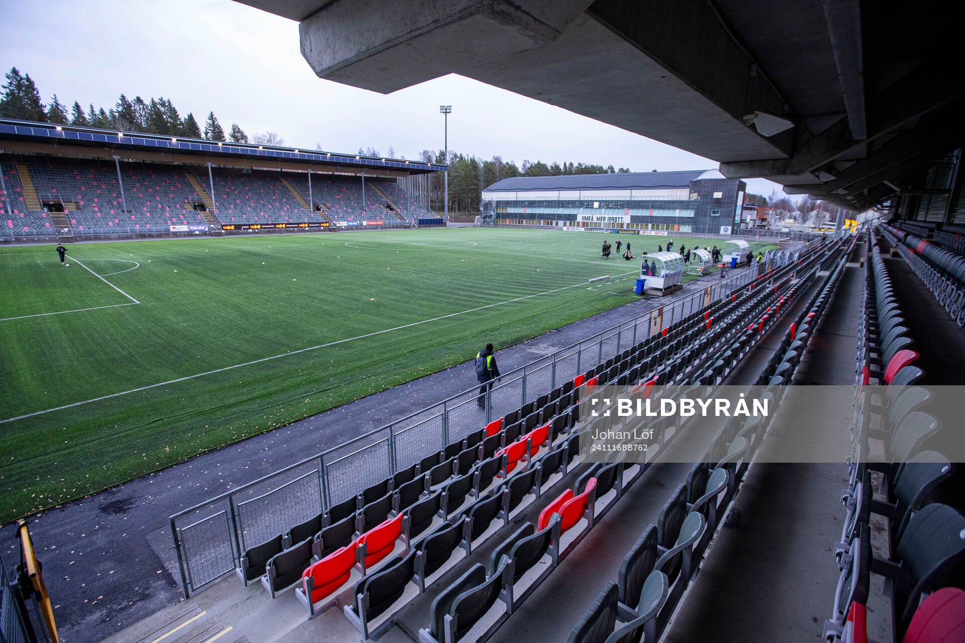 Interiör av Umeå energi arena