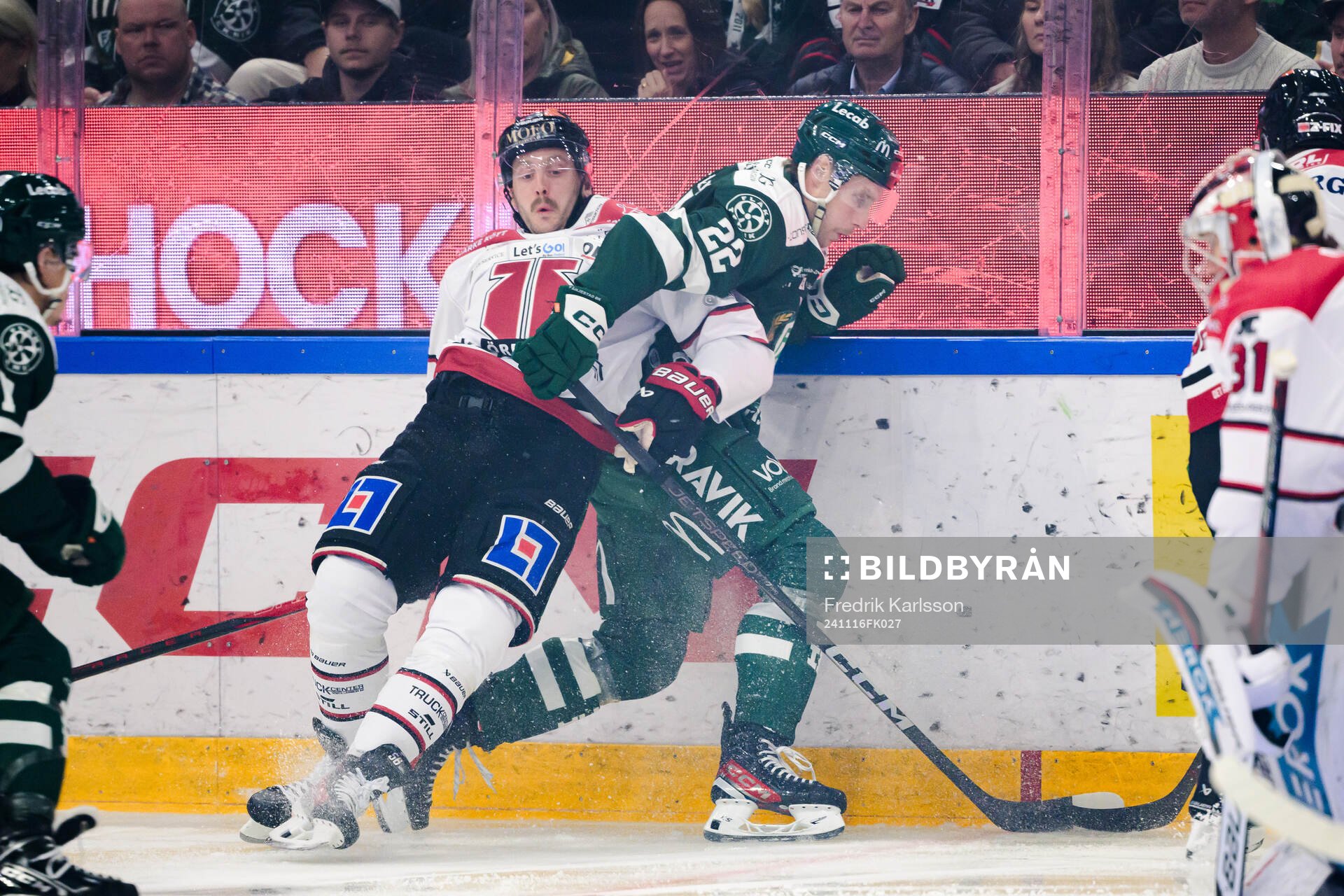 Örebros Robin Norell och Färjestads Per Åslund