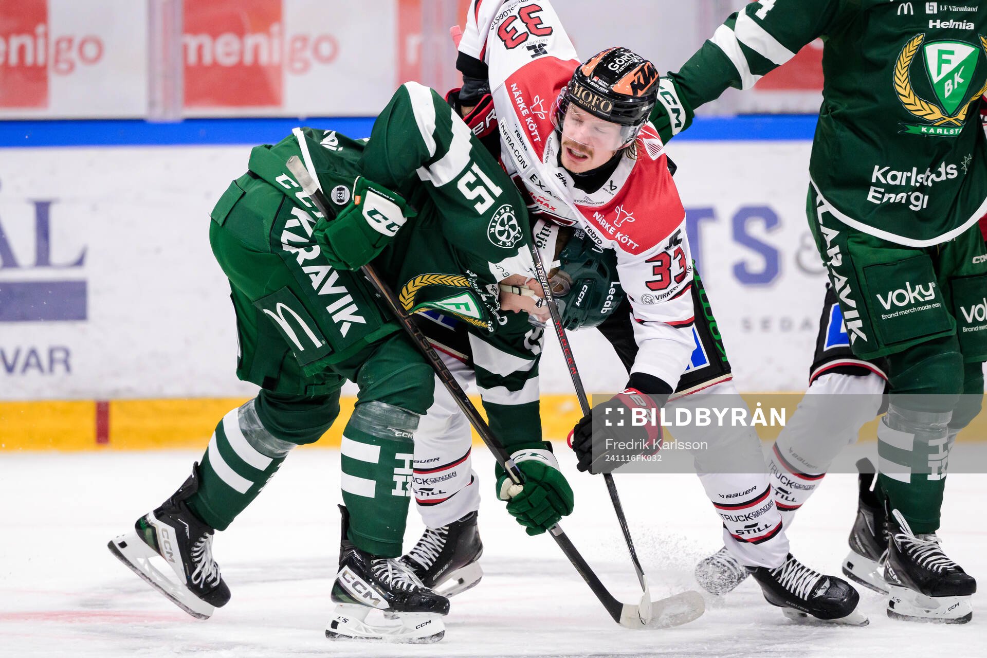 Färjestads Jack Berglund och Örebros Christopher