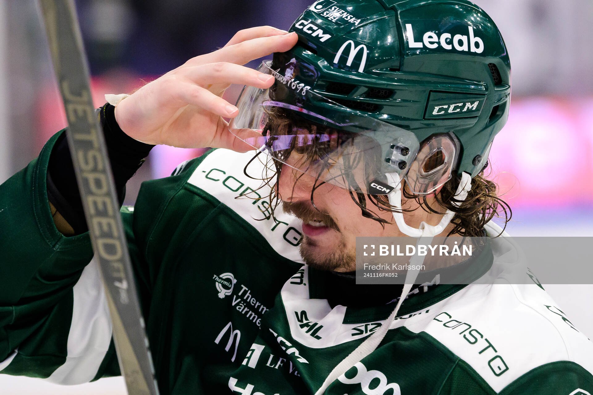 Färjestads David Tomasek deppar
