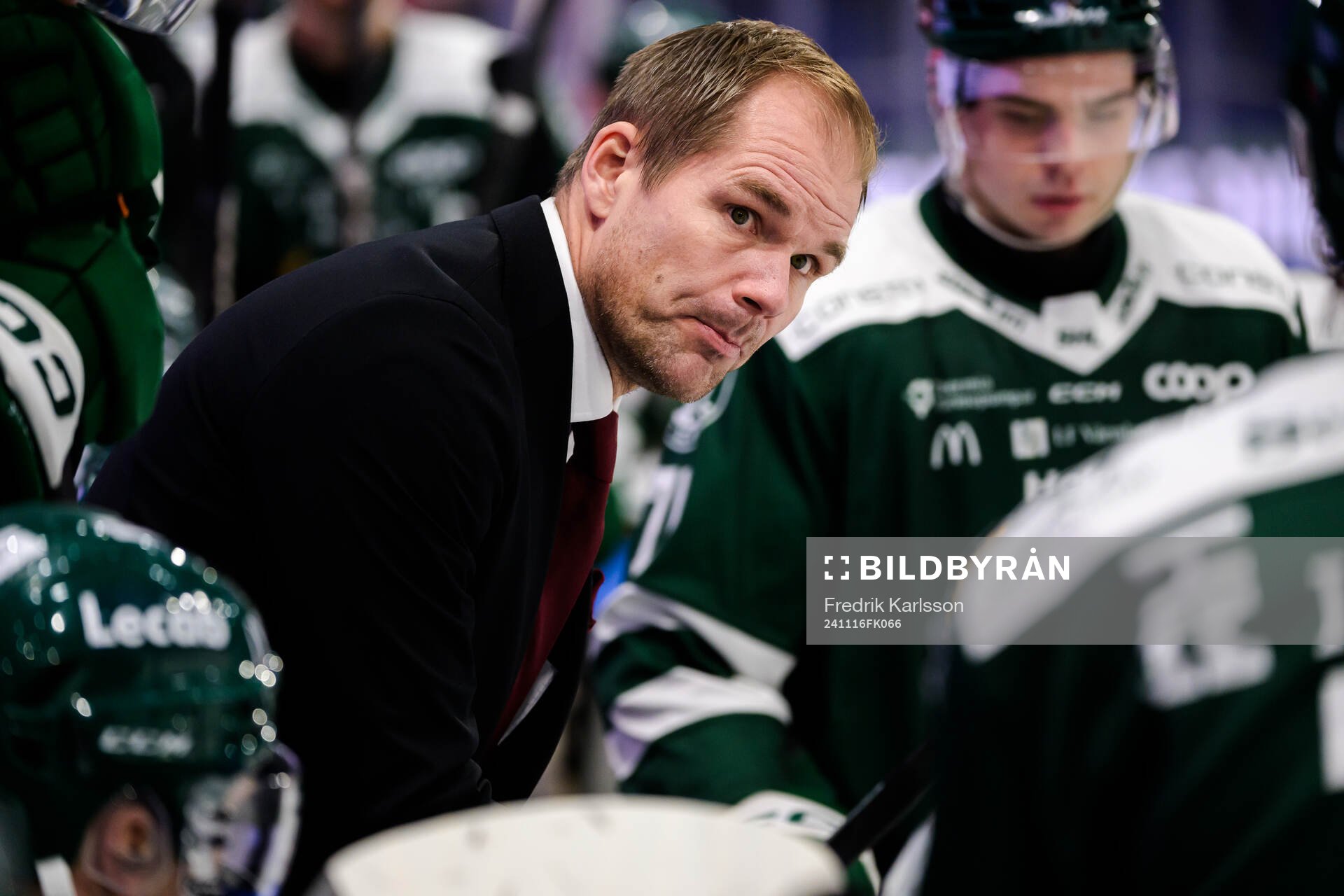 Färjestads tränare Thomas Mitell